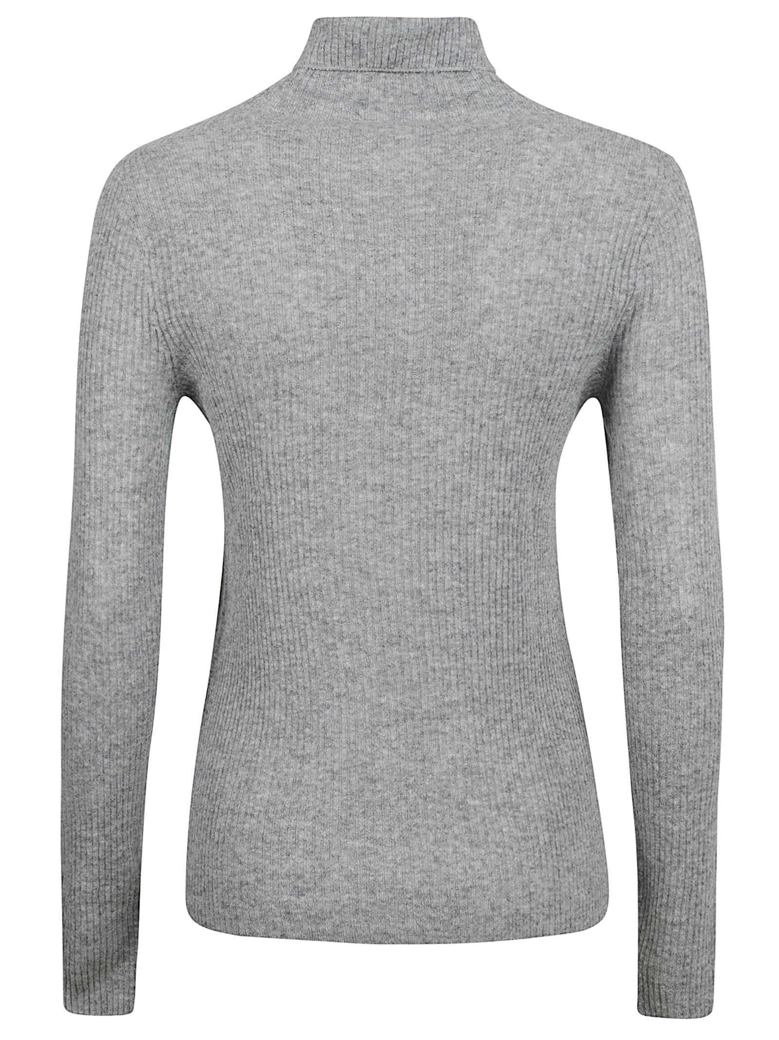 Fabiana Filippi Ribbed Turtleneck Sweater In Gray