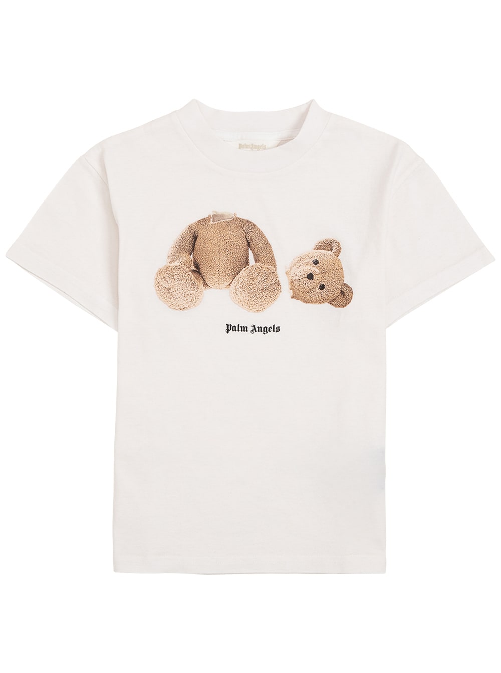 Palm Angels Cotton T-shirt With Teddy Bear Print