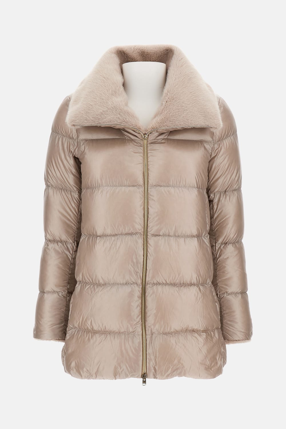 Herno Long Coat In White