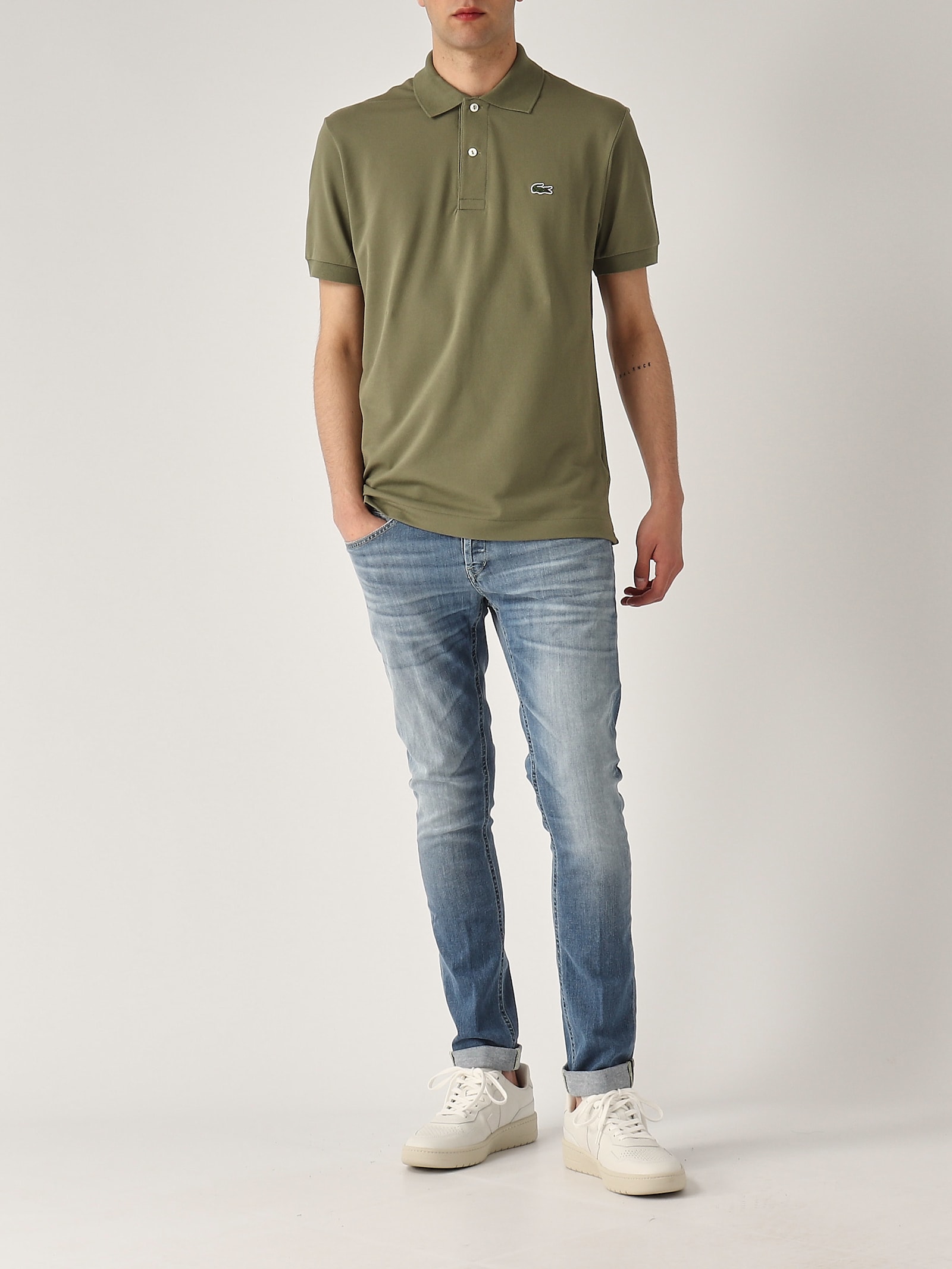 Lacoste Polo Classic Fit L.12.12 Light Green In Verde