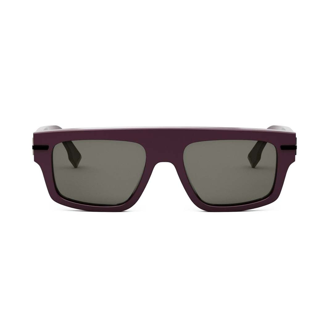 Shop Fendi Sunglasses In Bordeaux/grigio