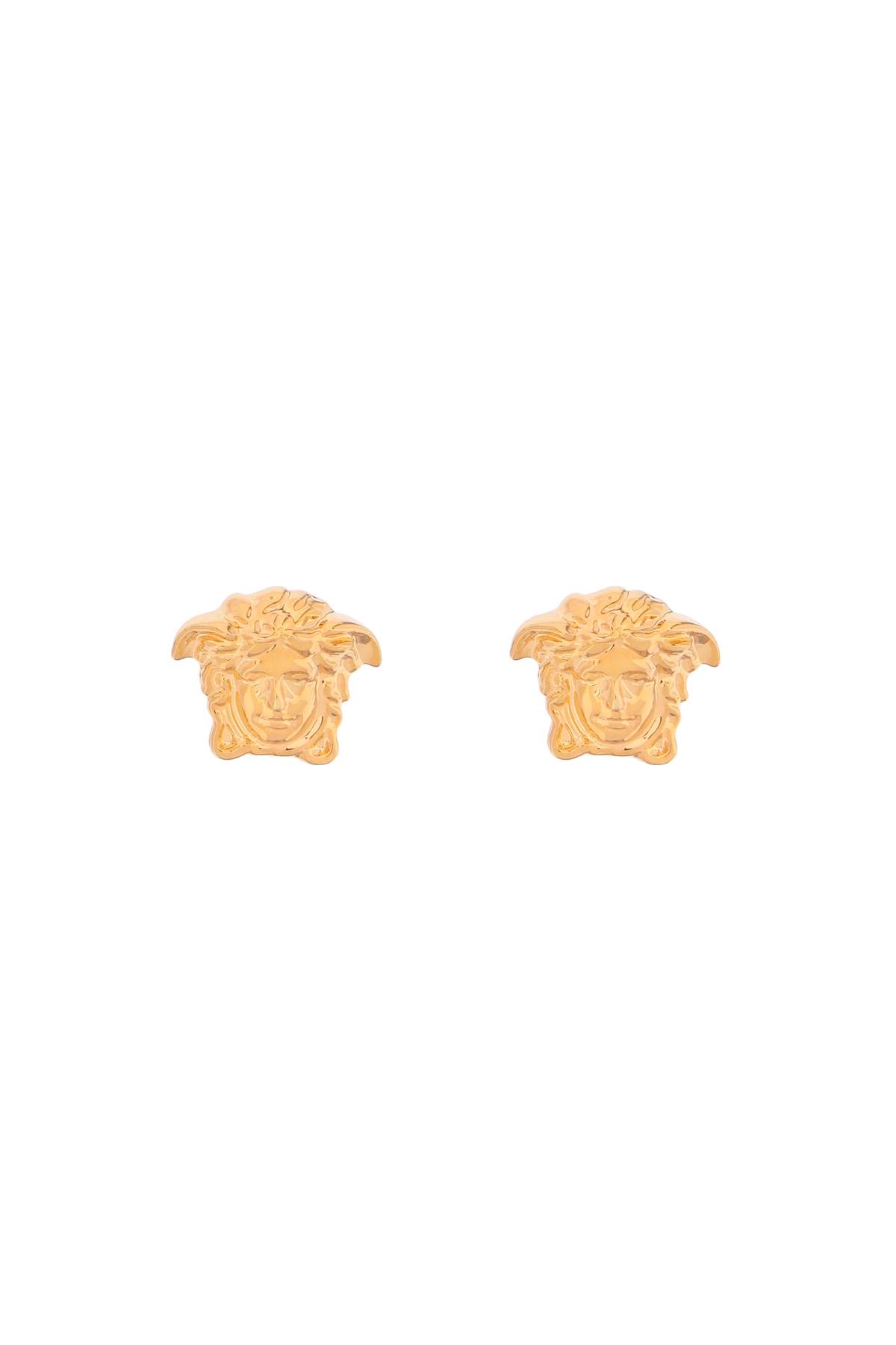 Shop Versace Medusa Head Earrings In  Gold (gold)