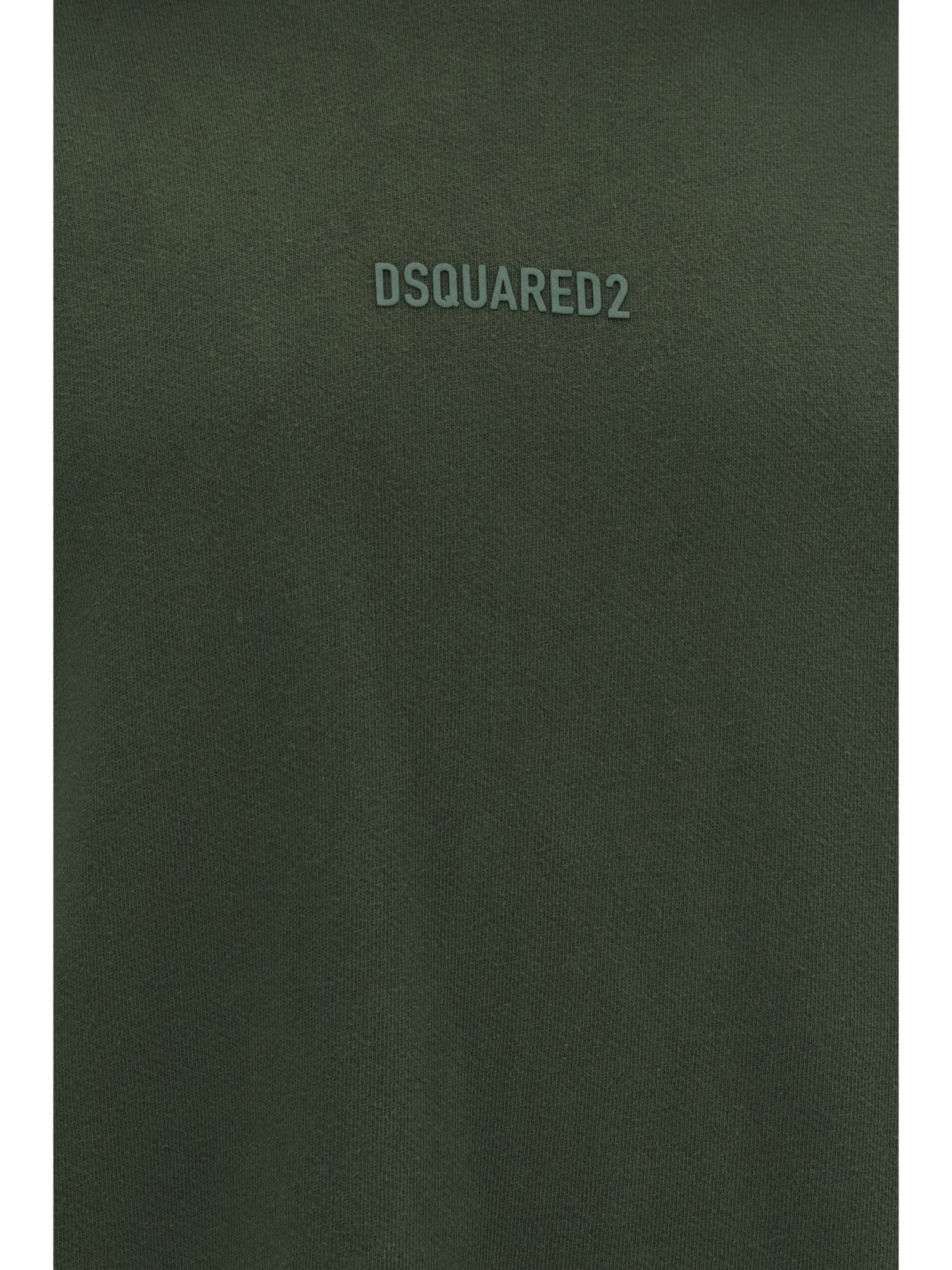 Shop Dsquared2 Hoodie In Military Green