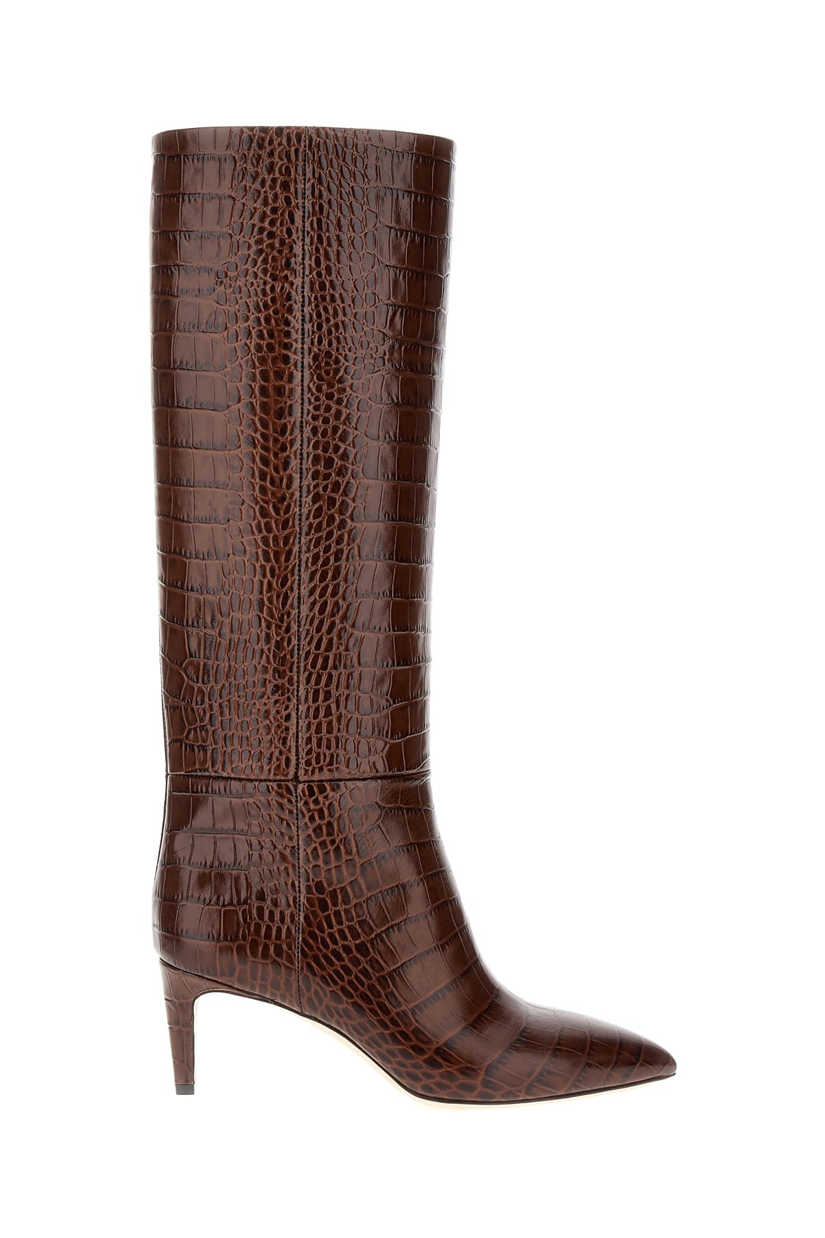 Paris Texas Lauren Leather Boot In Cioccolato