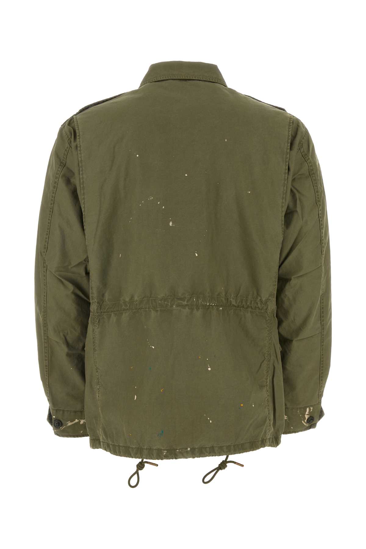 Shop Polo Ralph Lauren Army Green Cotton Jacket In Gardentrail