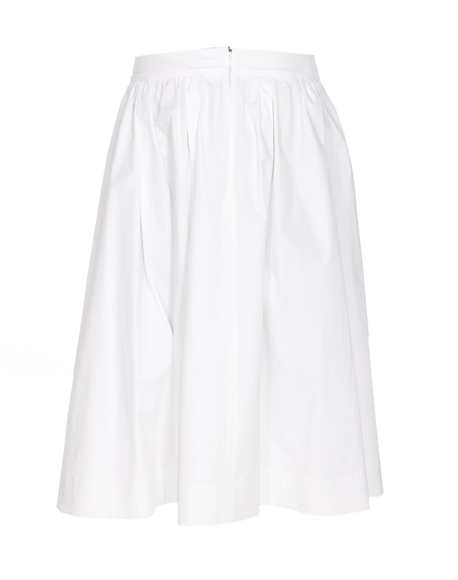Shop Moschino Heart Lock Skirt In White