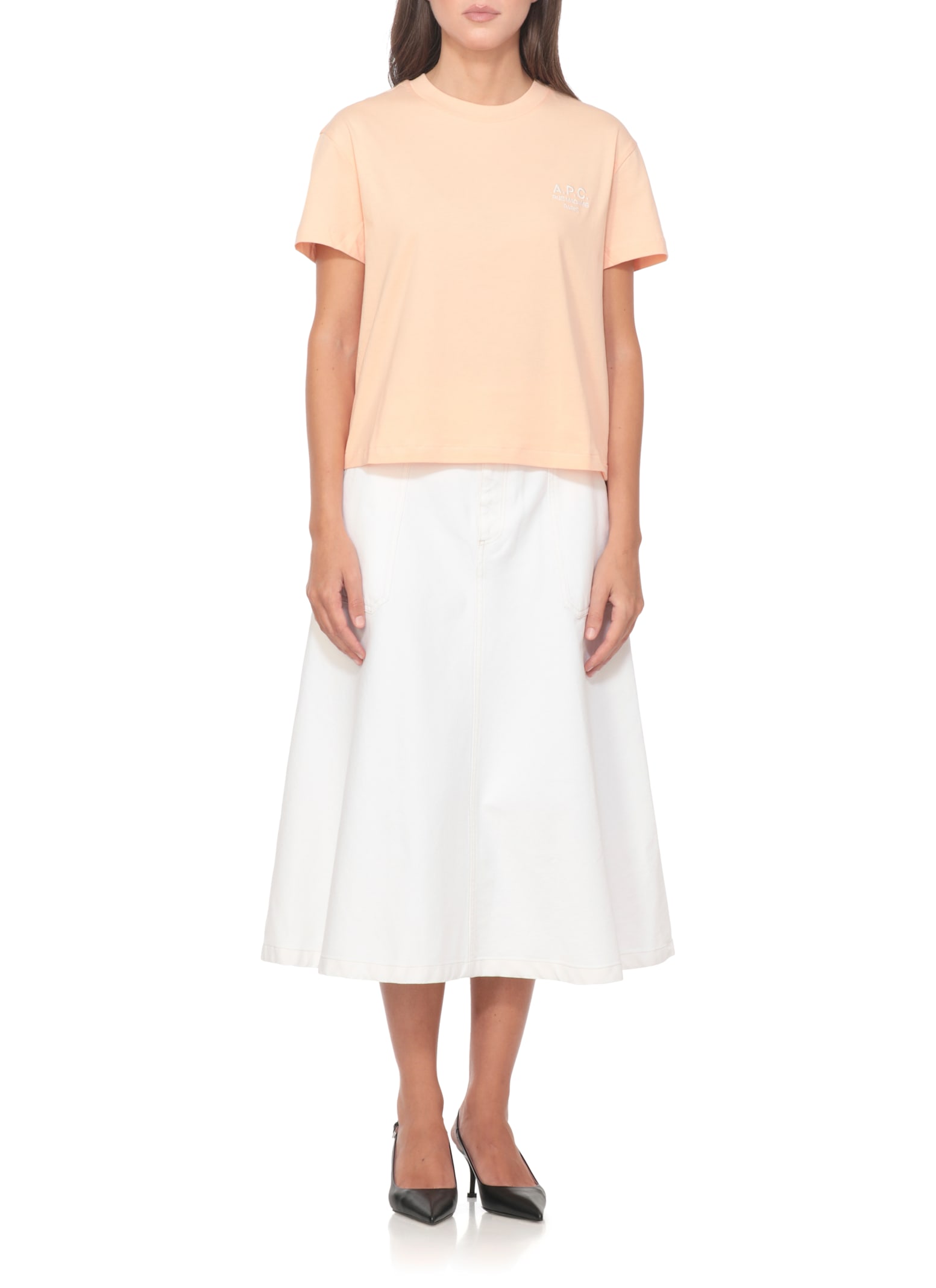 Apc A.p.c. T-shirts And Polos In Pink