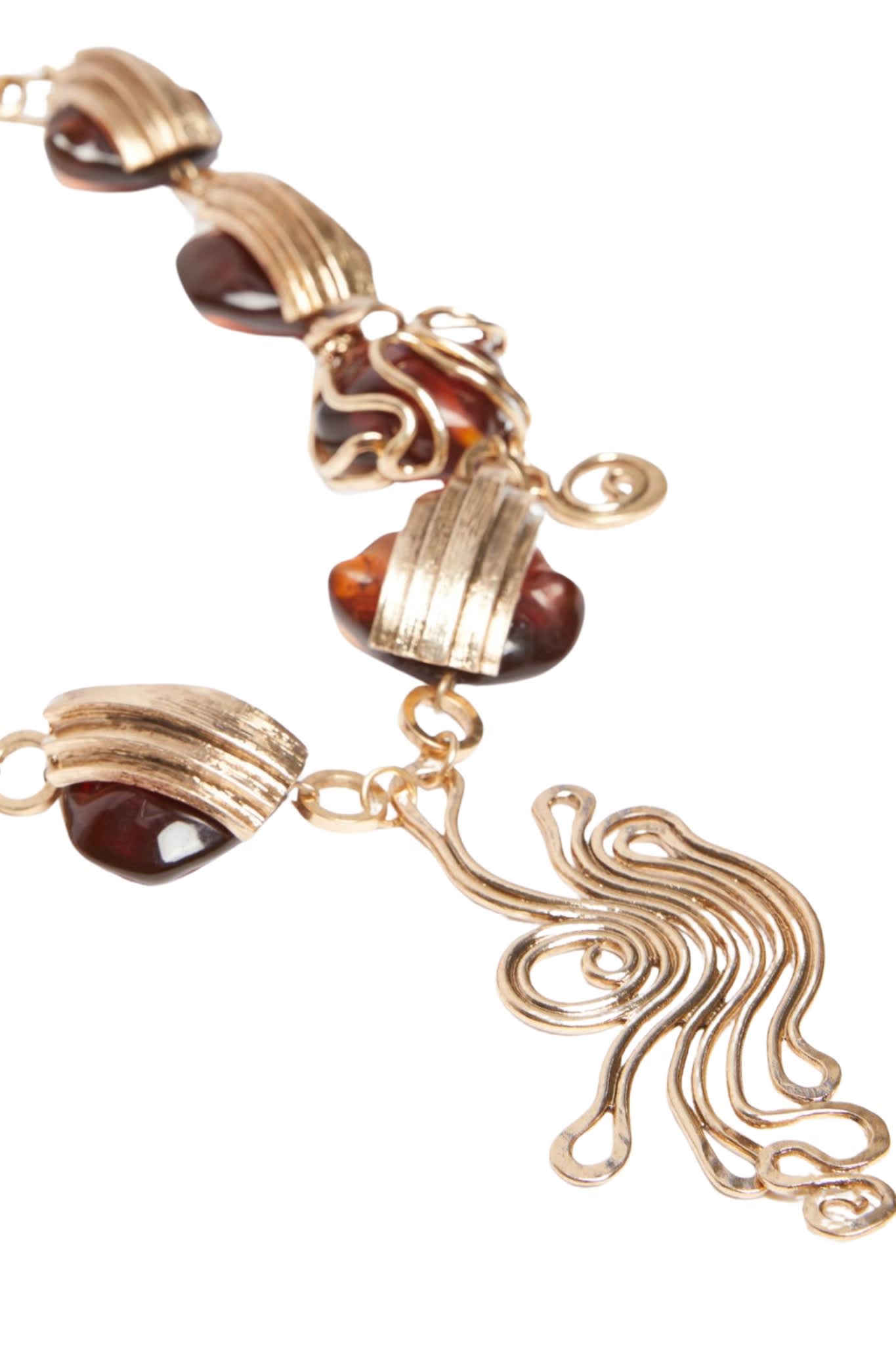 Weekend Max Mara Yaqui Necklace In Metal And Resin