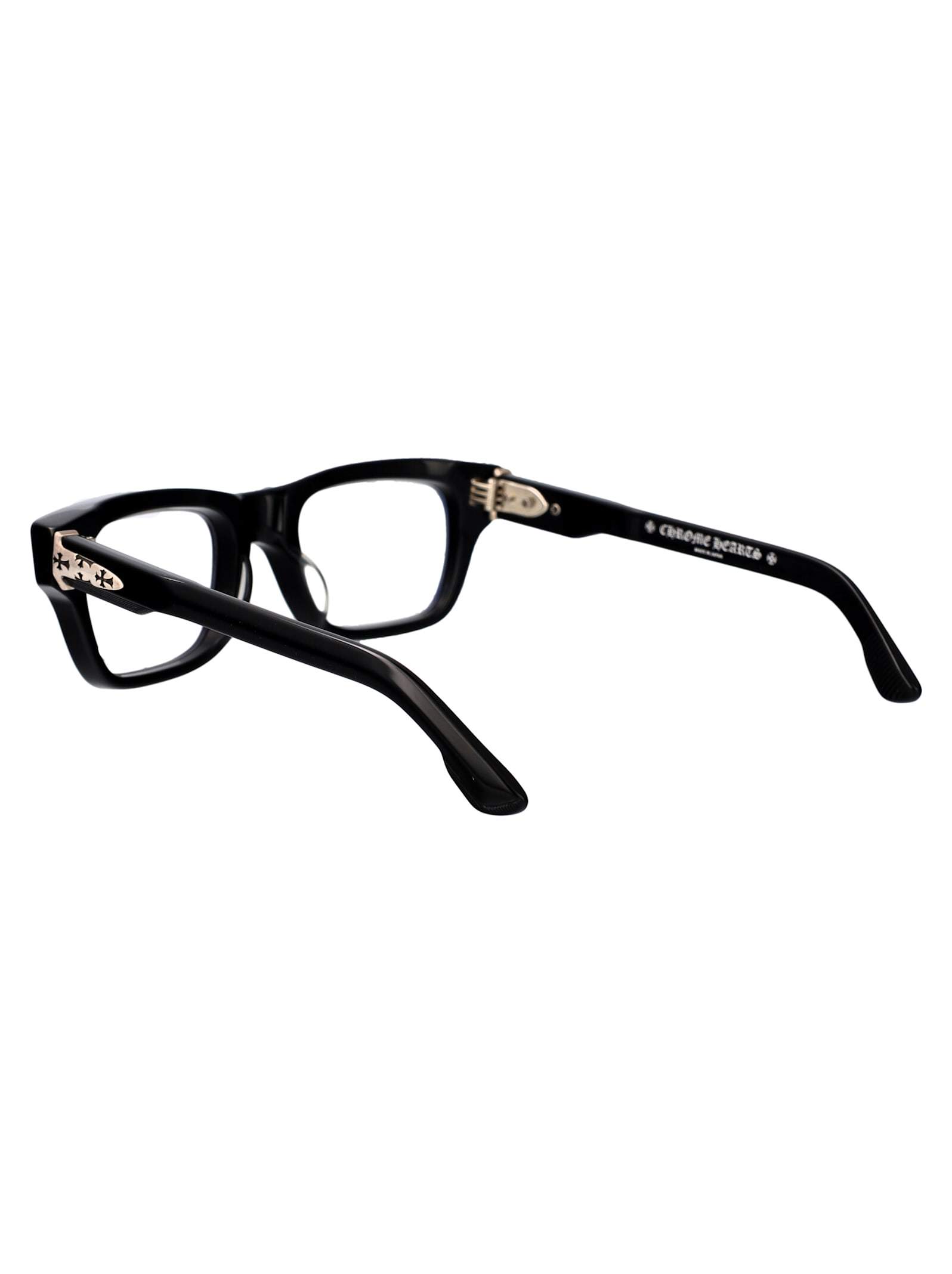 Shop Chrome Hearts Crypdic Glasses In Black