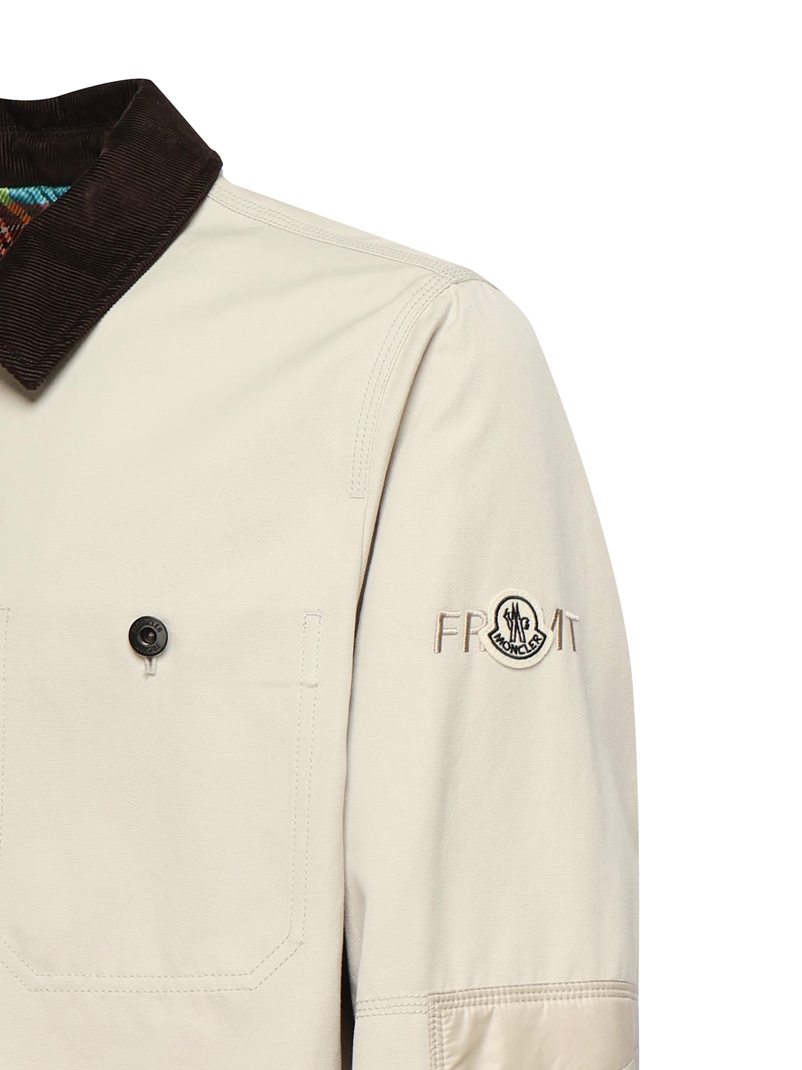 Shop Moncler Geike X Frgmt Shirt Jacket In Grey