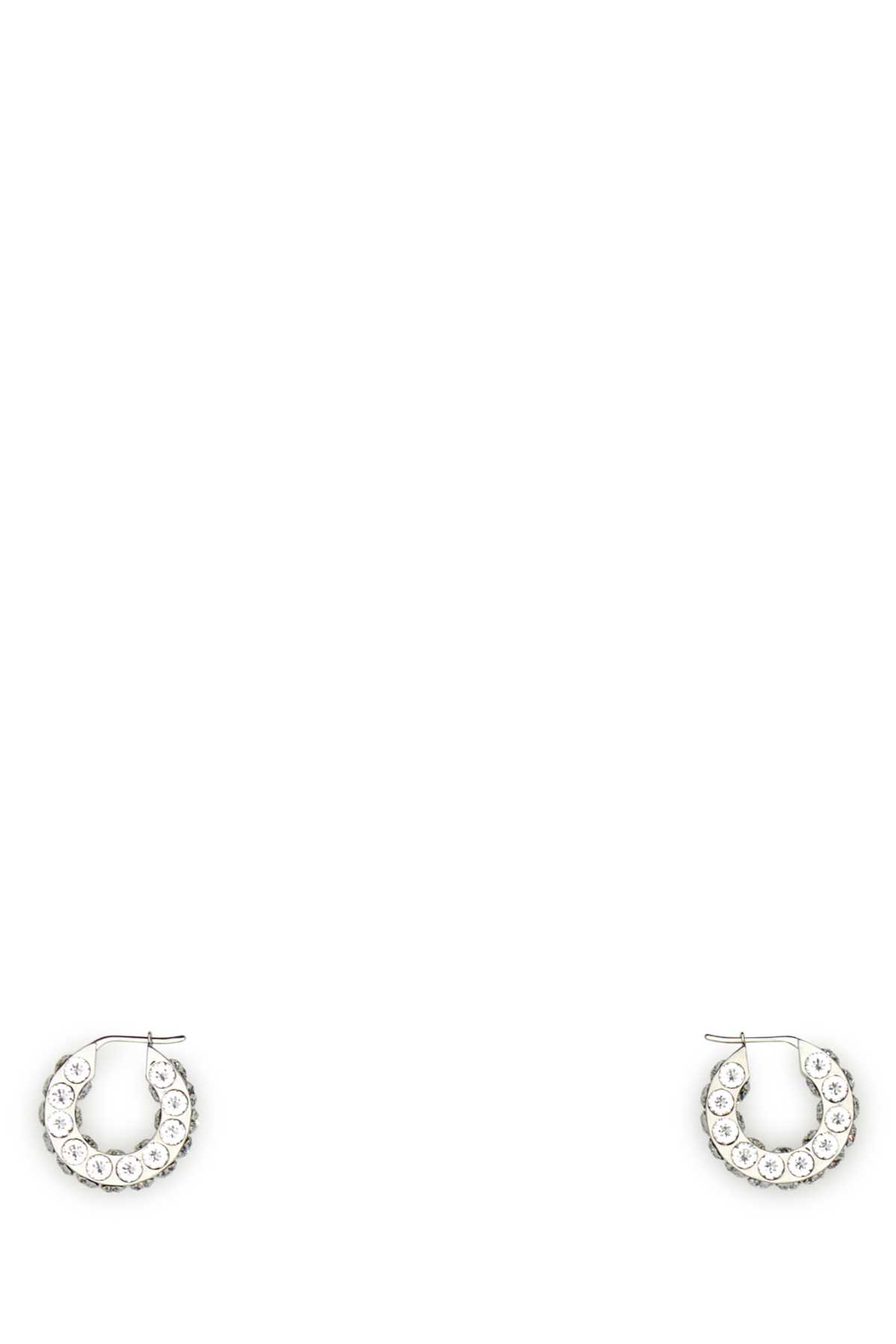 Amina Muaddi Embellished Metal Small Jahleel Earrings
