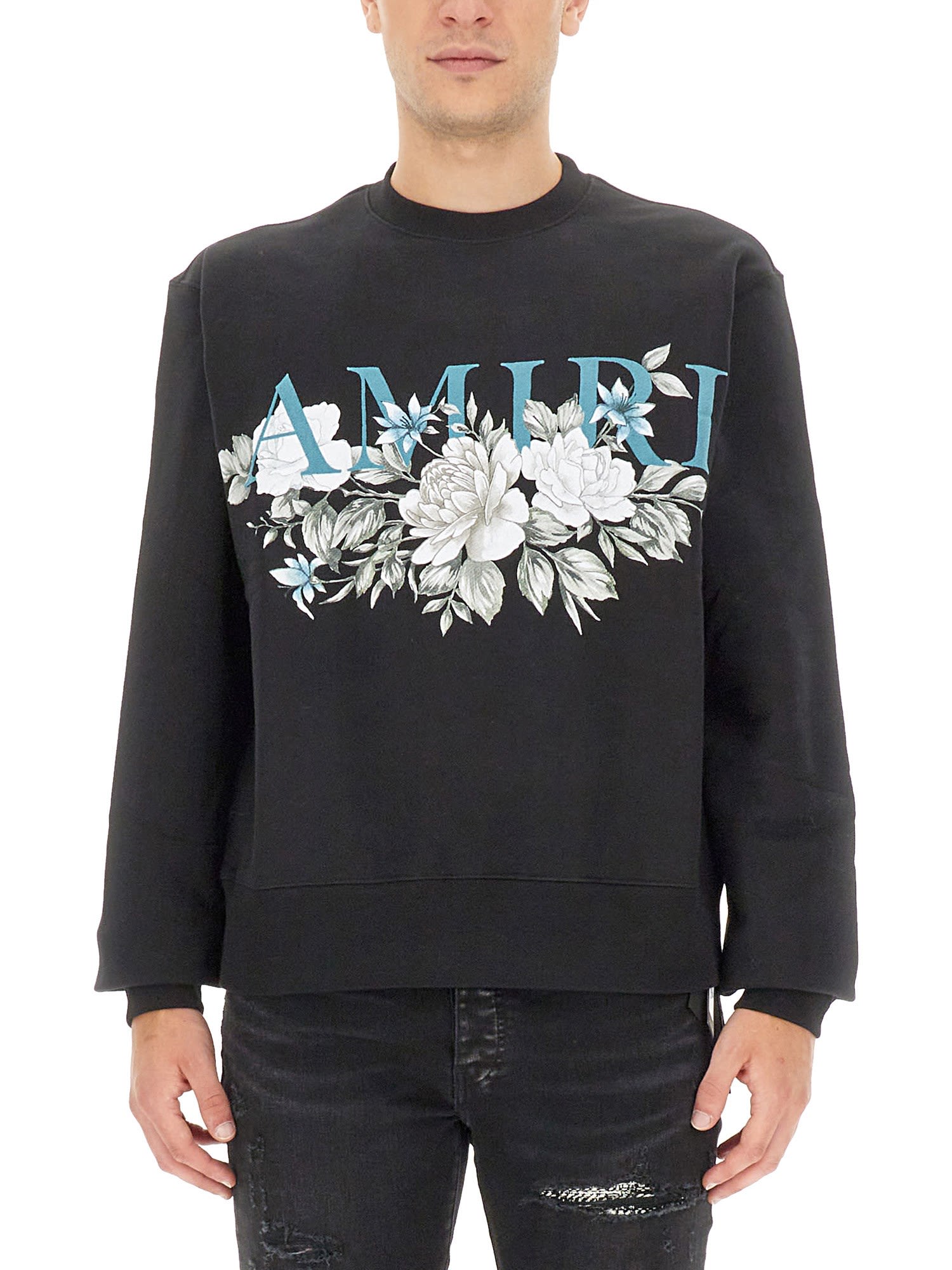 Amiri best sale floral sweatshirt