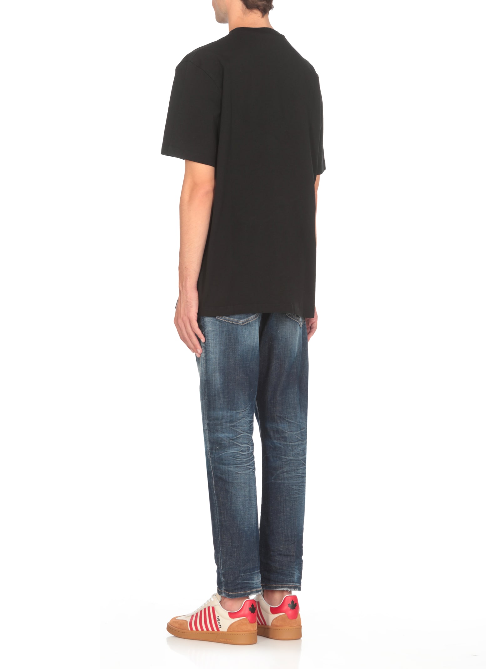 Shop Dsquared2 Regularl Fit Tee T-shirt In Black