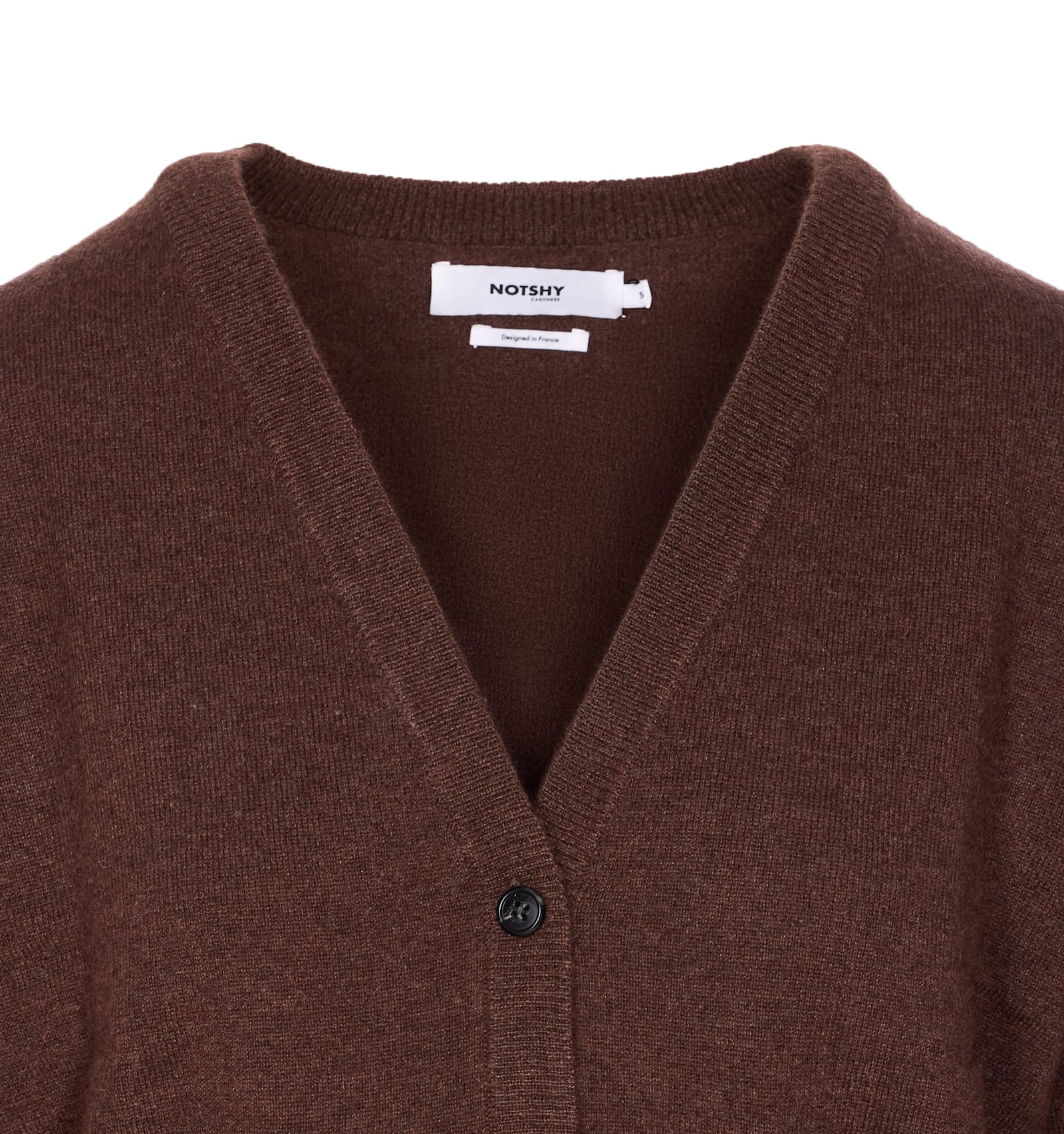 Not Shy Ava Cardigan In Brown