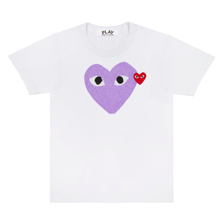 Shop Comme Des Garçons Play Play T-shirt In Purple