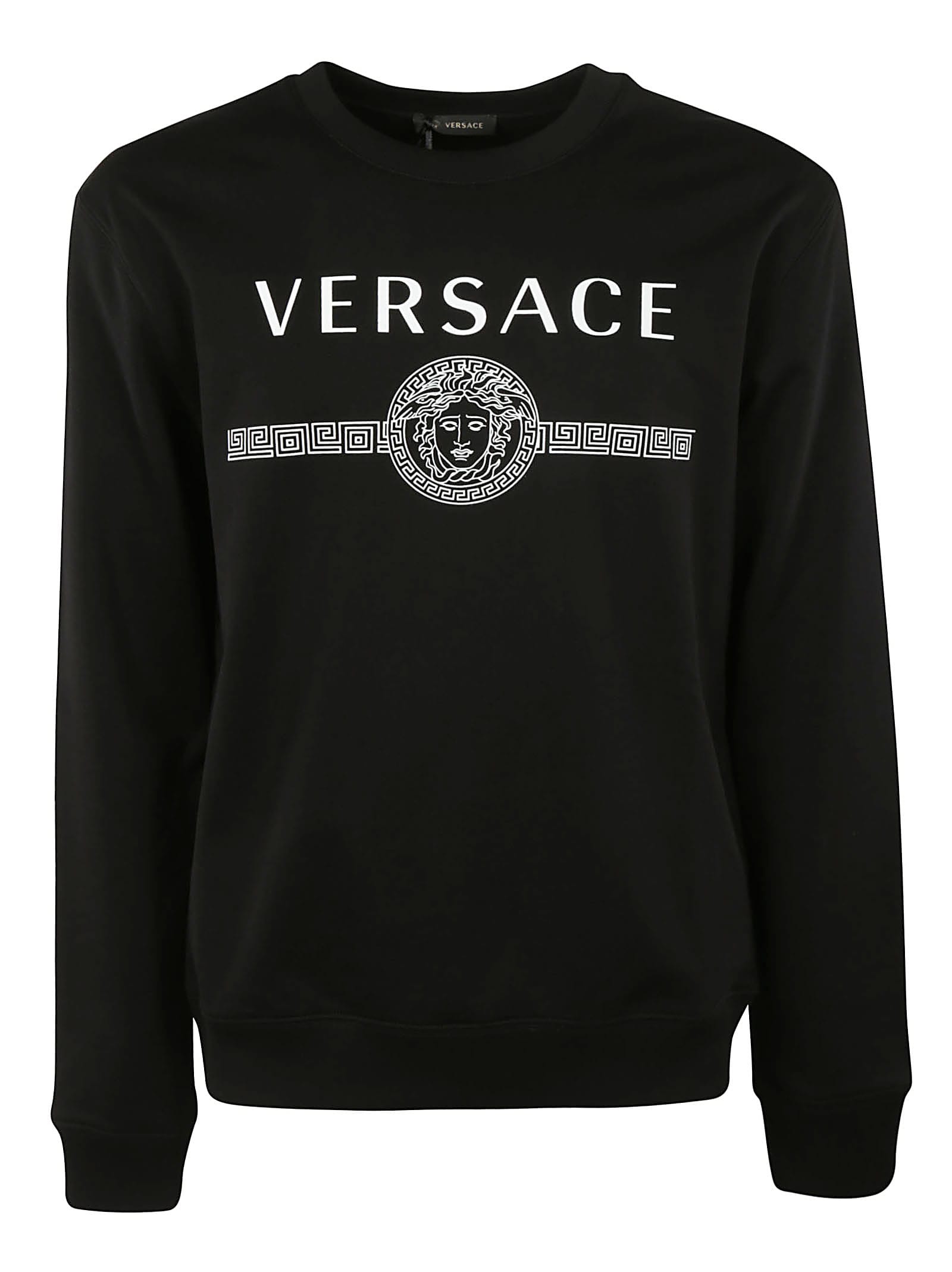 Versace Versace Logo Print Sweatshirt - black - 10983076 | italist