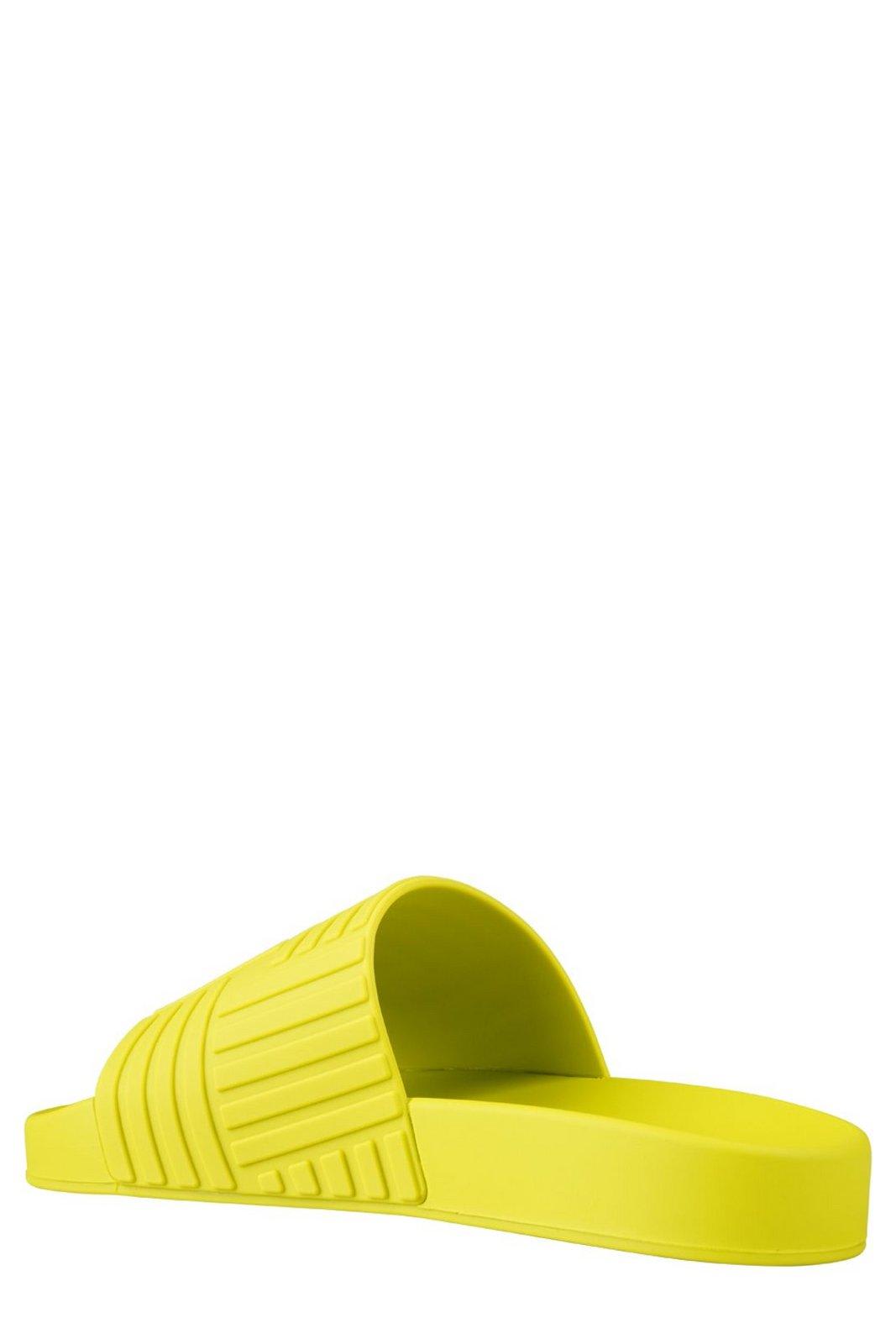 Shop Bottega Veneta Flat Slide Sandals In Green