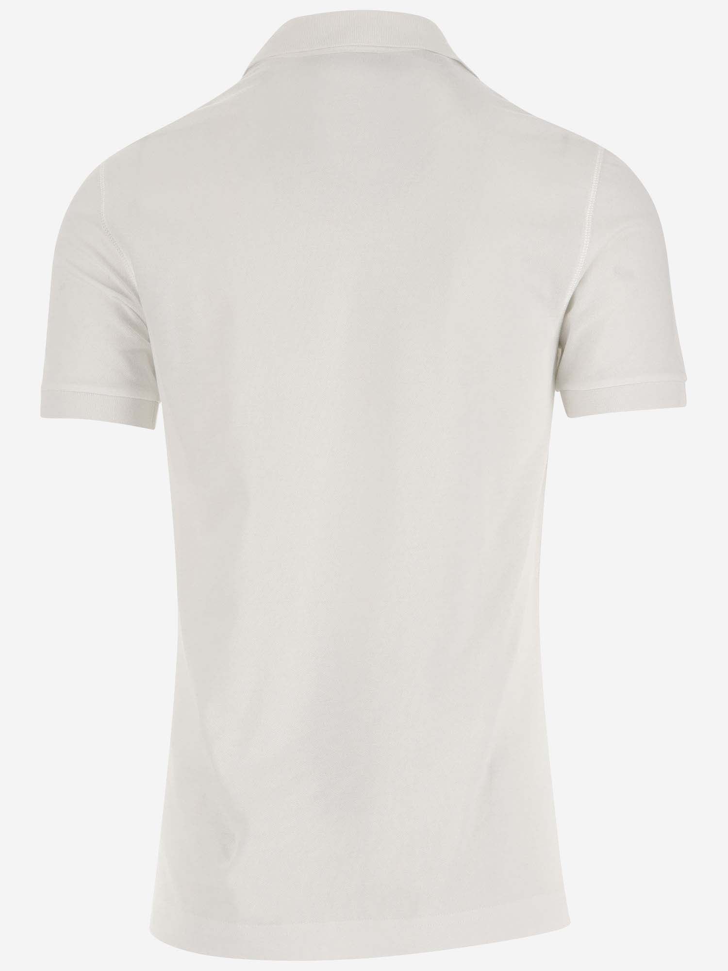 Shop Dolce & Gabbana Cotton Polo Shirt With Logo In White
