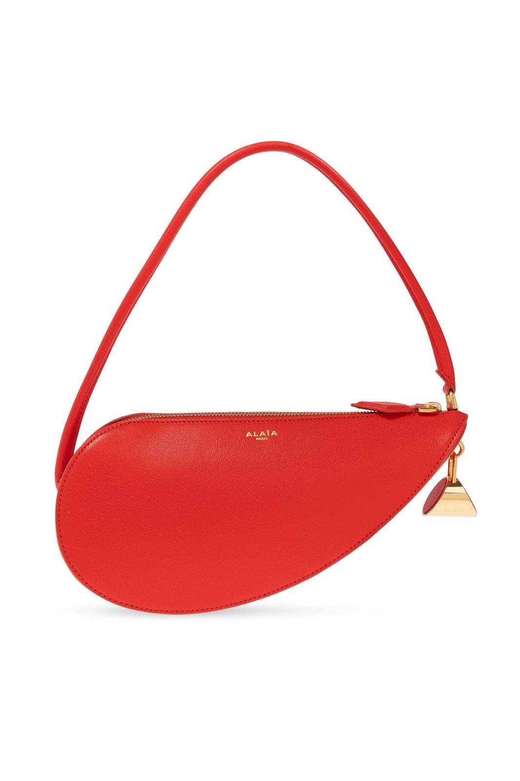 Shop Alaïa Le Demi-coeur Bag In Red