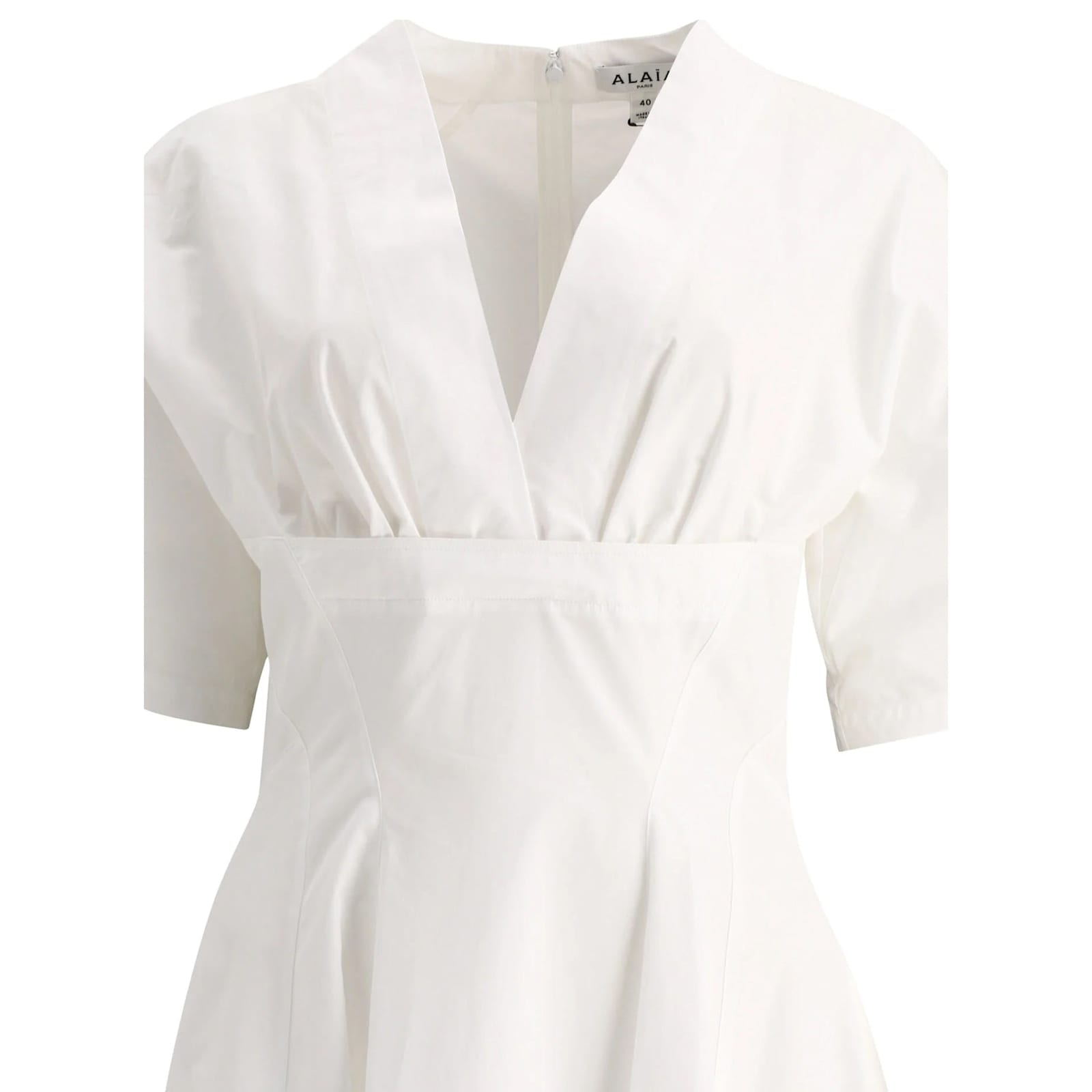 Alaïa Alaia Cotton Midi Dress Women In White