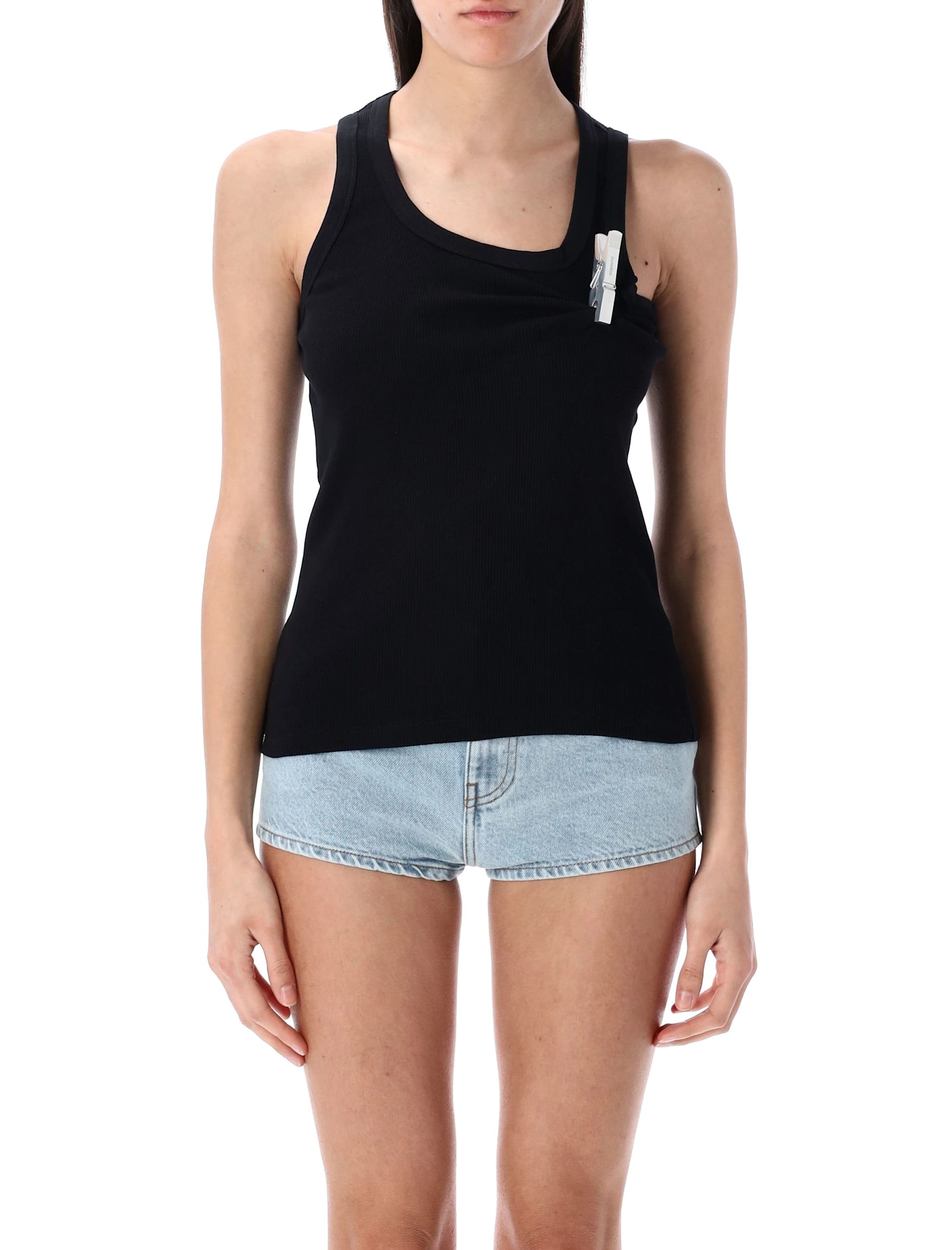 Washing Clip Rib Tank Top