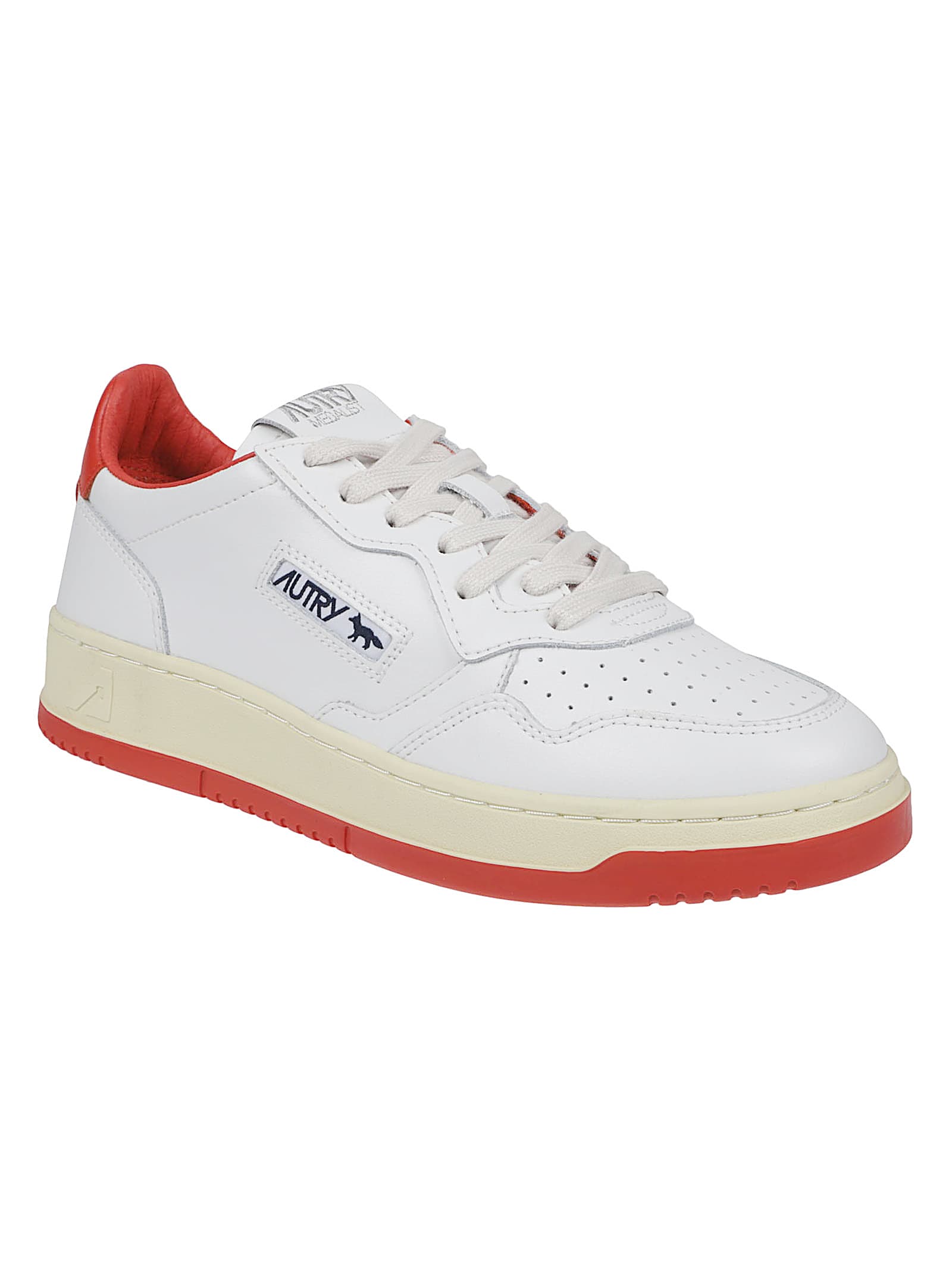 Autry X Maison Kitsune Medalist Low Top Sneakers In Animal Print