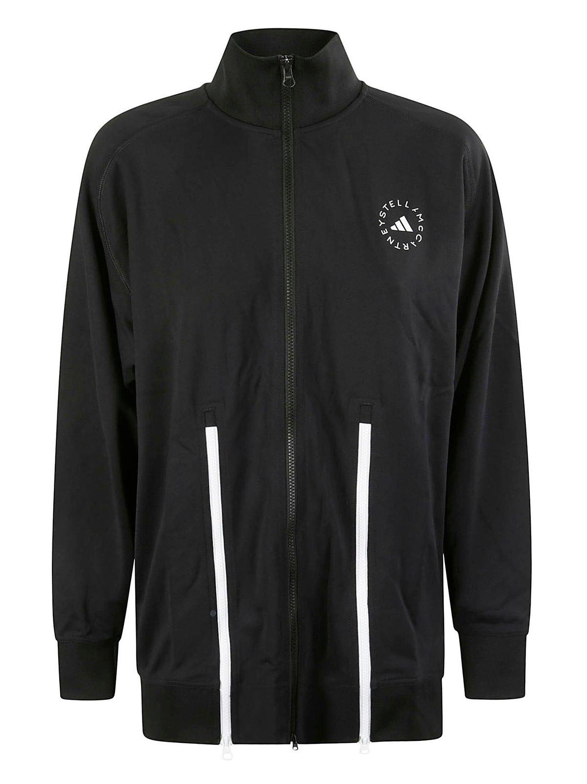 Shop Adidas By Stella Mccartney Truecasuals Zip-up Track Jacket In Black