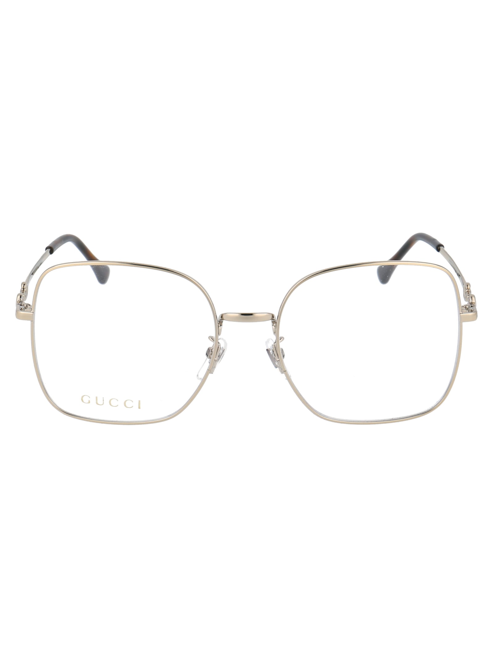 Gucci Gg0883oa Glasses In 003 Gold Gold Transparent