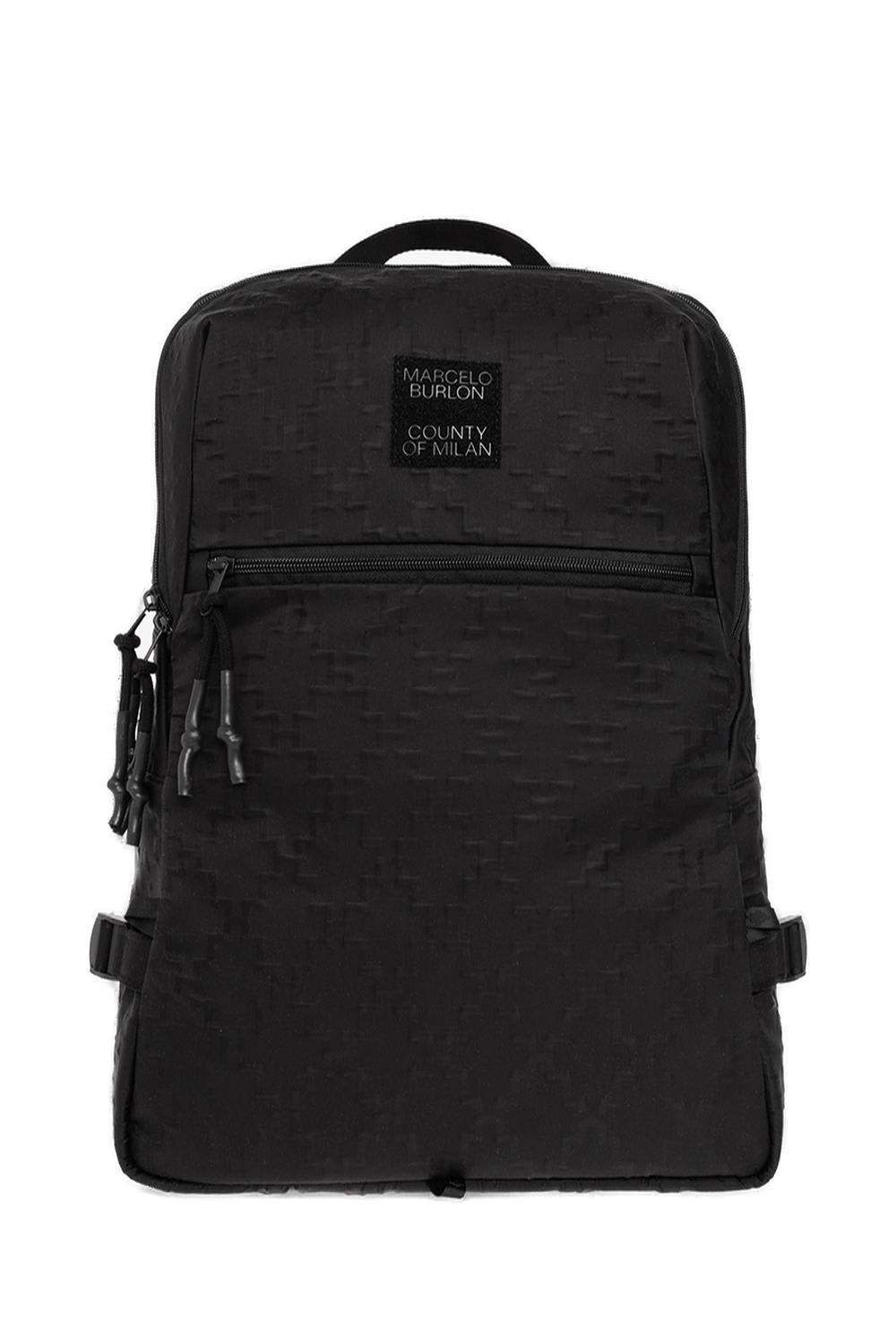 Logo-patch Zipped Backpack