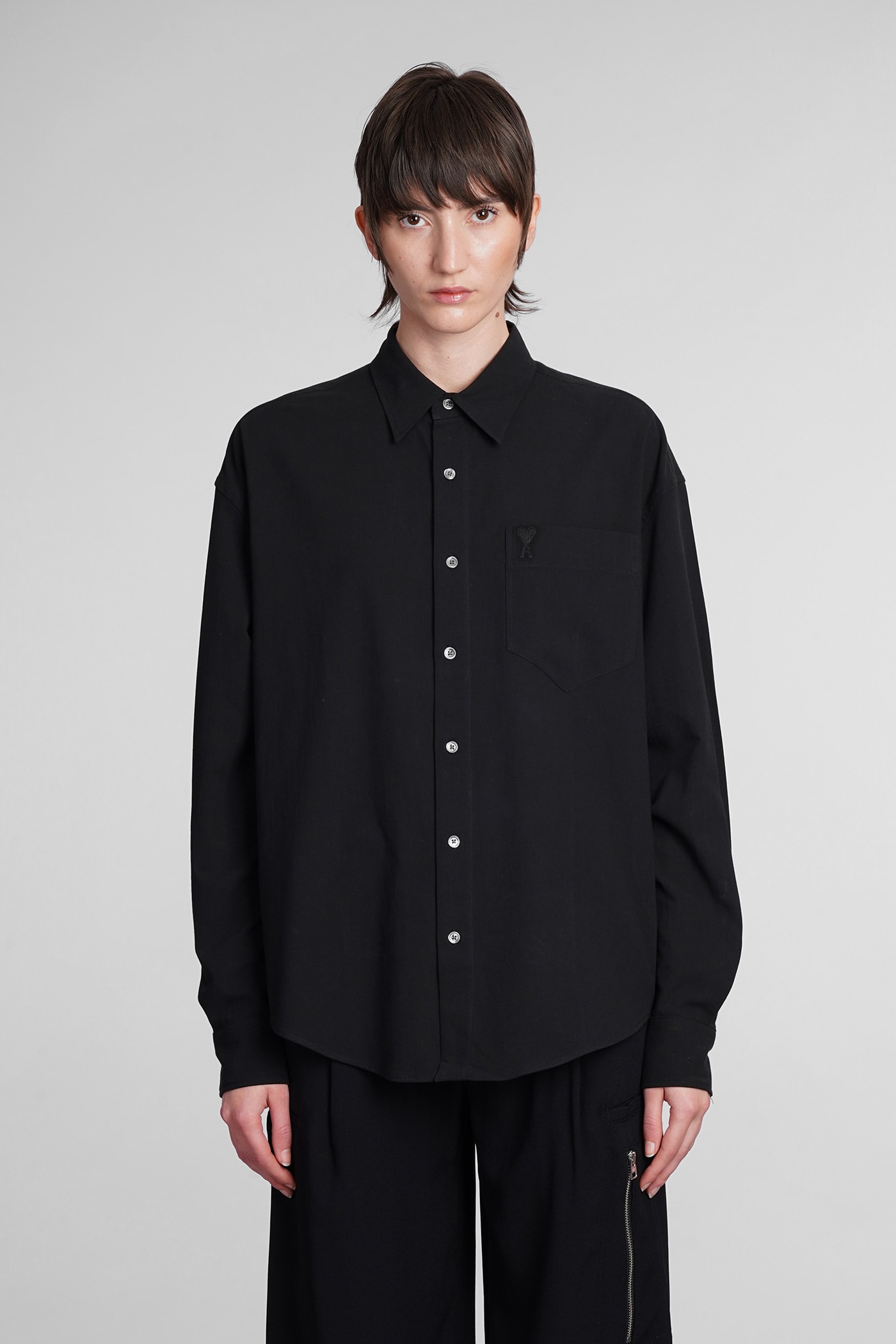 Shirt In Black Cotton