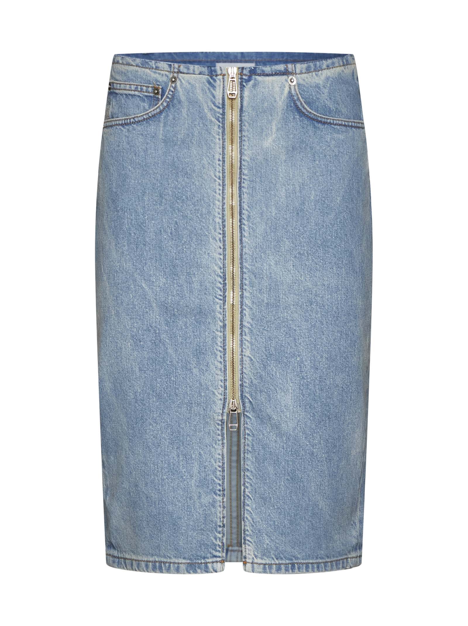 Shop Haikure Skirt In Bleach Blue
