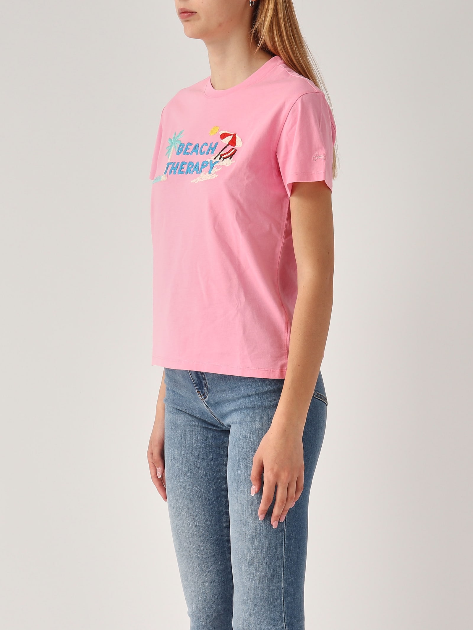 Shop Mc2 Saint Barth Emilie T-shirt In Rosa