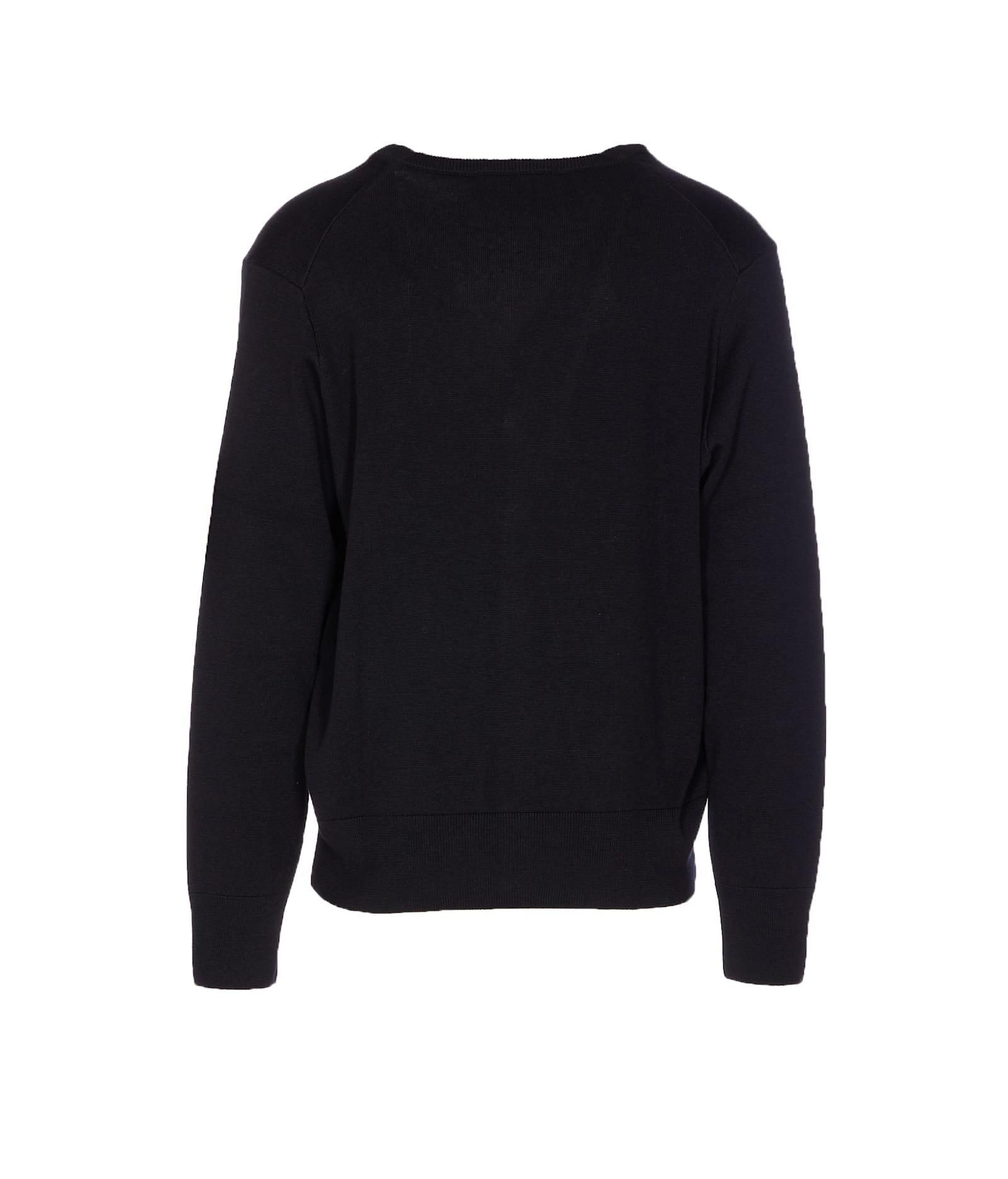 Ami Alexandre Mattiussi Ami Classic V-neck Cardigan With Button-down Front In Black