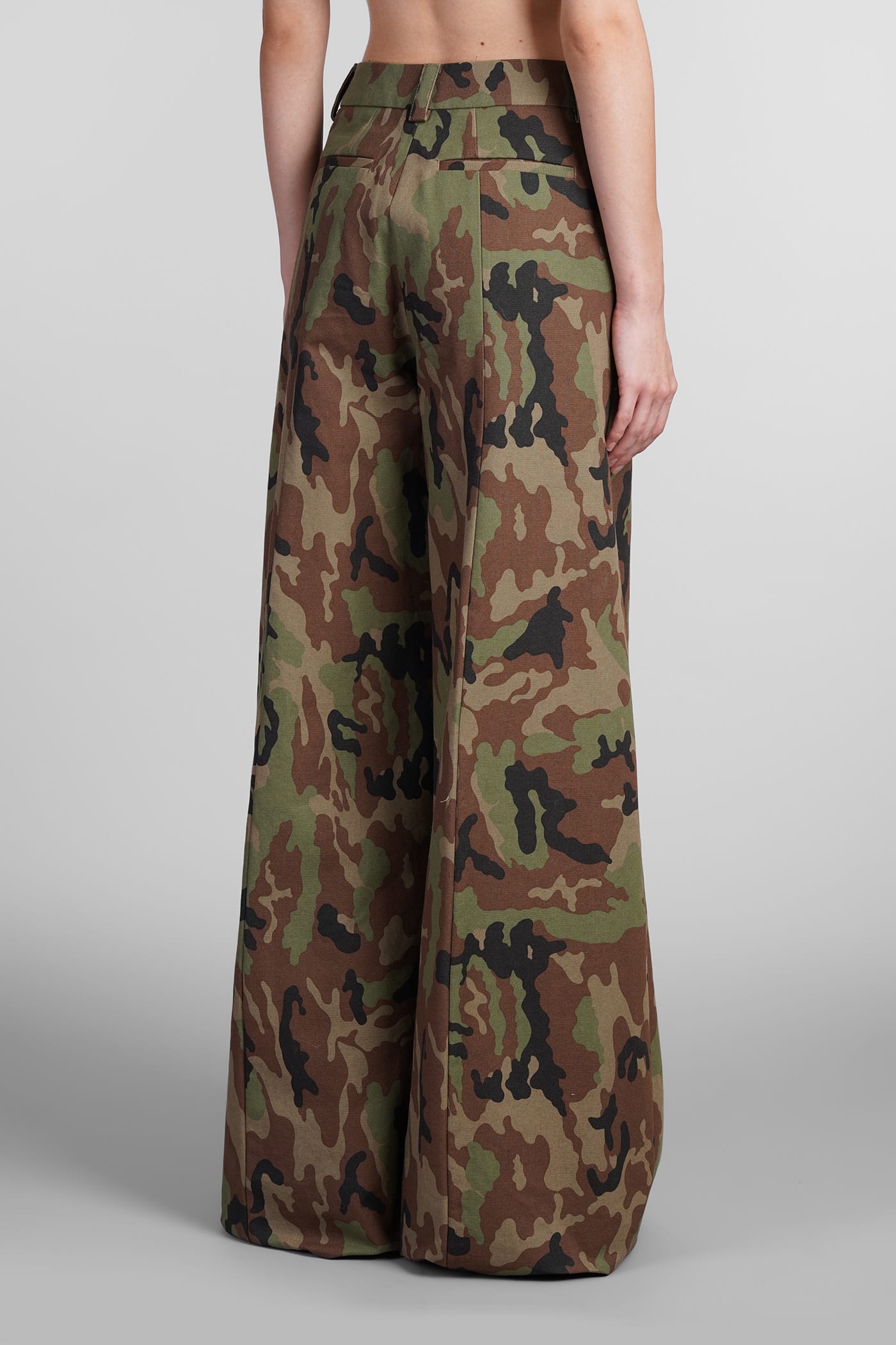 THELATEST ALMA PANTS IN CAMOUFLAGE COTTON 