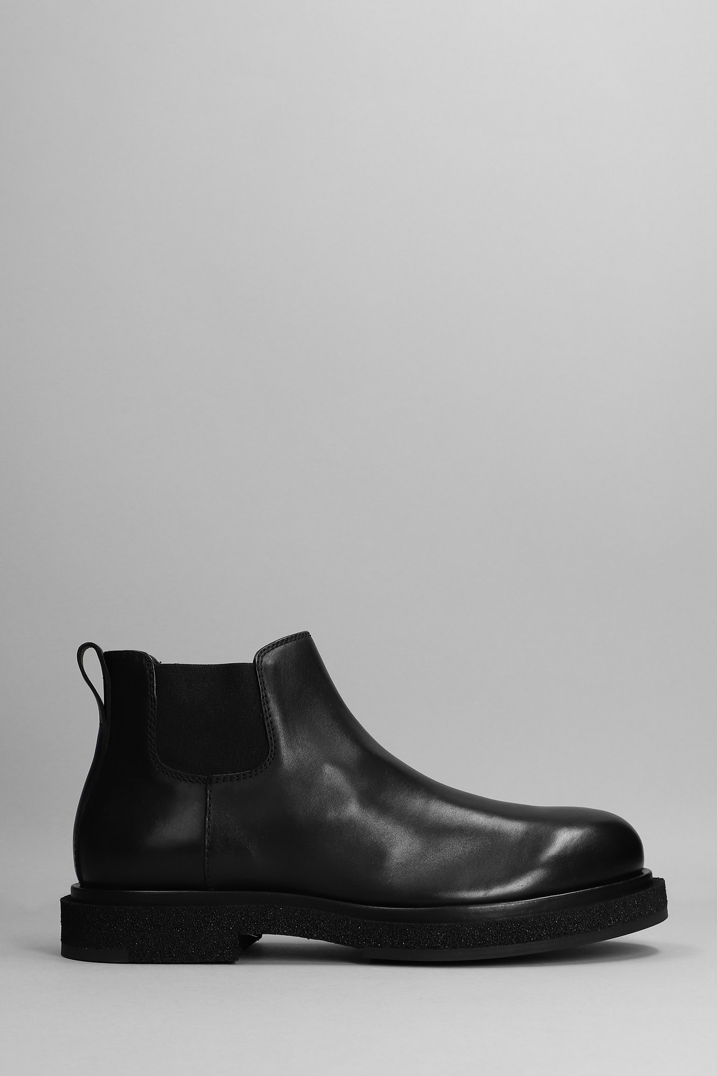 Officine Creative Tonal 003 Ankle Boots In Black Leather