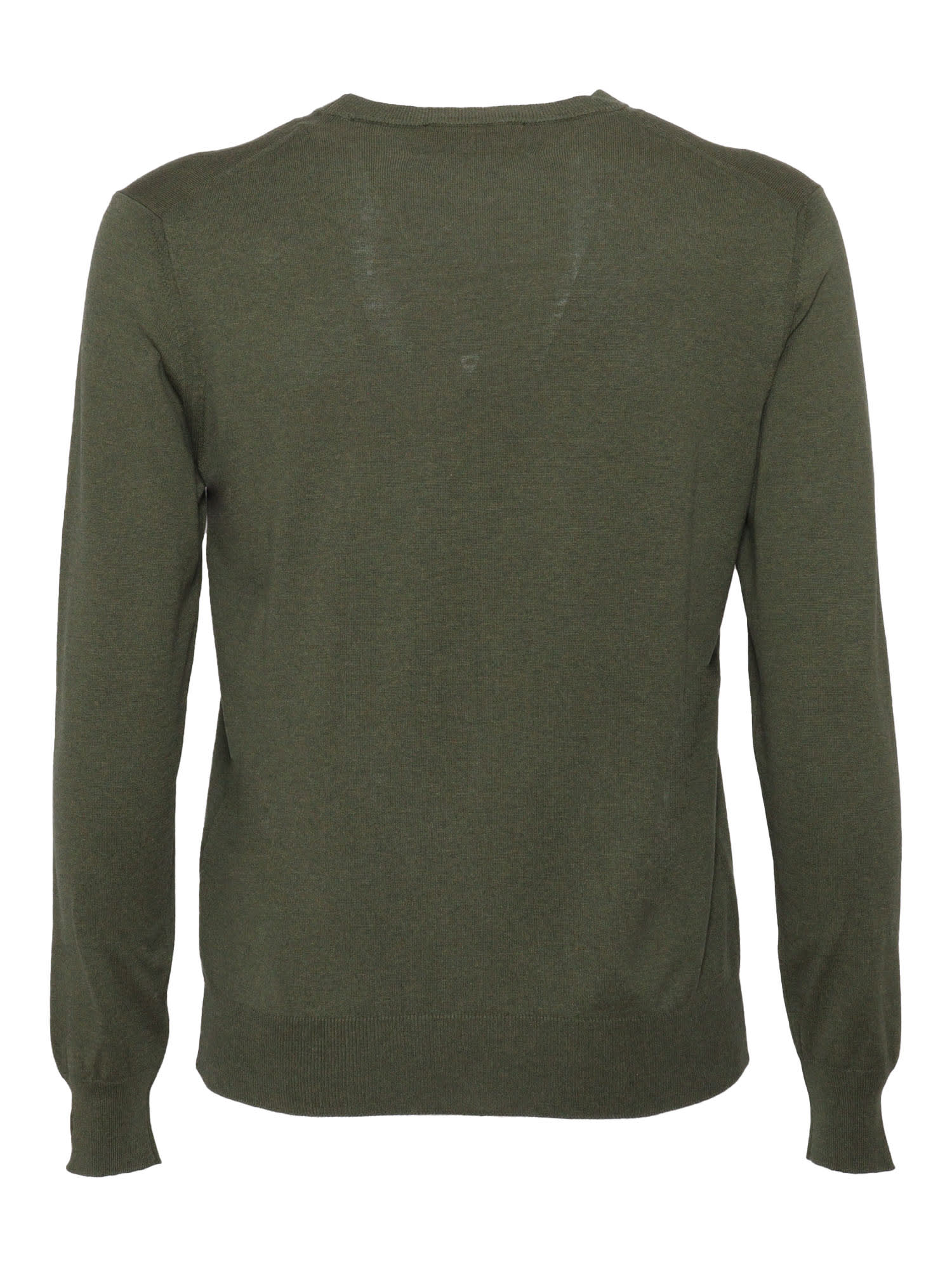 Ballantyne Classic Crew Neck Pullover In Rich Green In Green