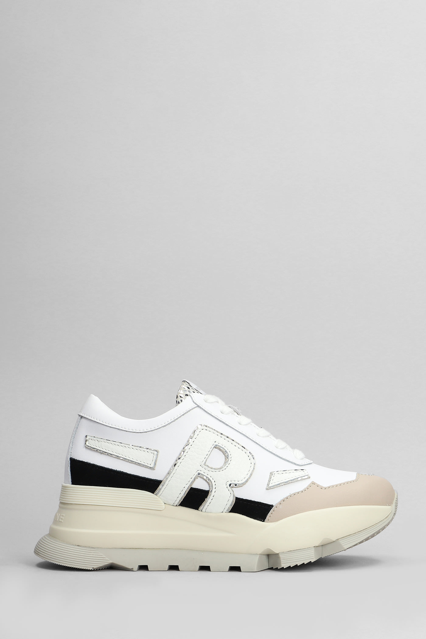 Ruco Line Aki Sneakers In White Leather