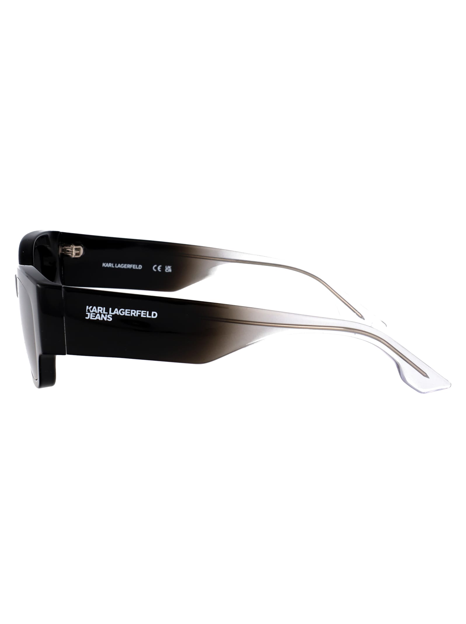 Karl Lagerfeld Round Sunglasses Klj6168 S 1 In Black