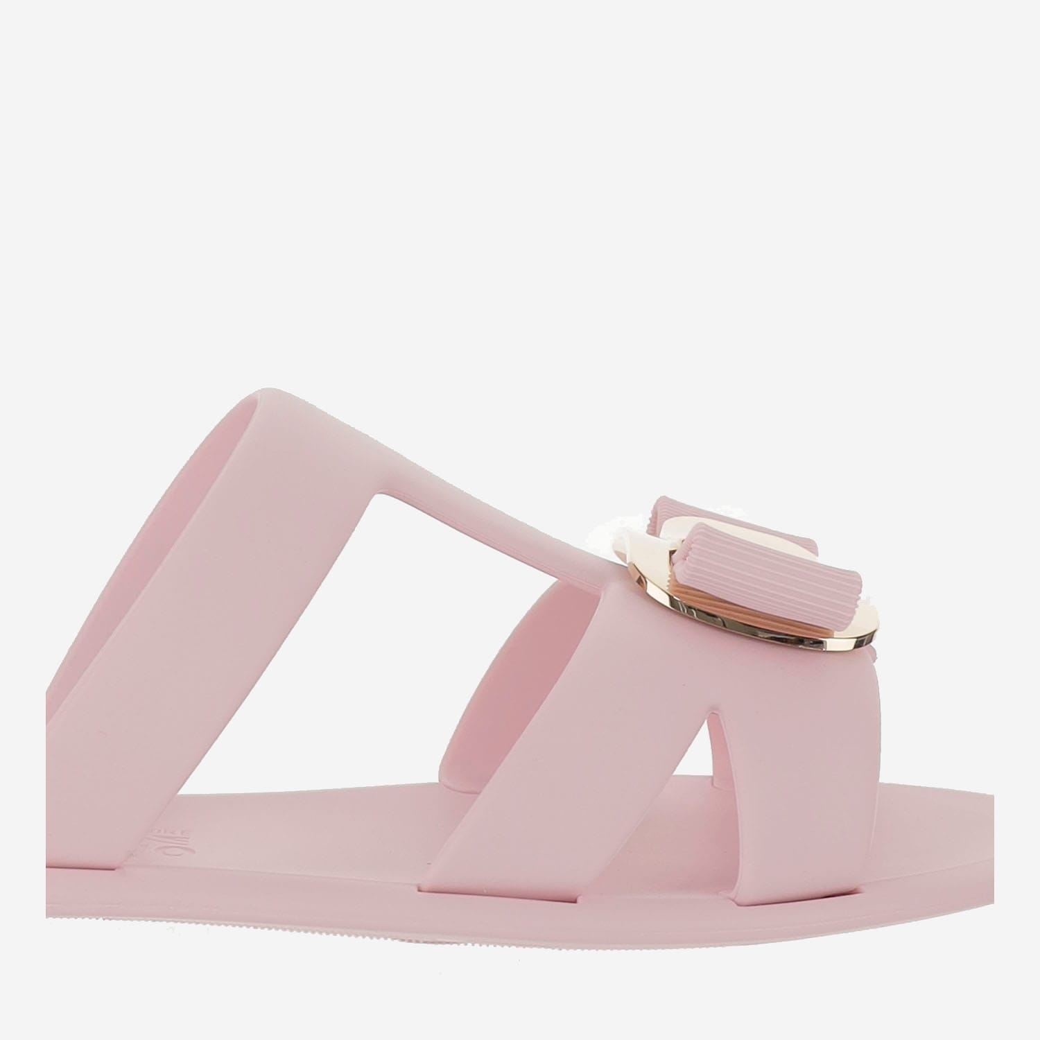 Ferragamo Women's Lilou Rubber Slides In Pink