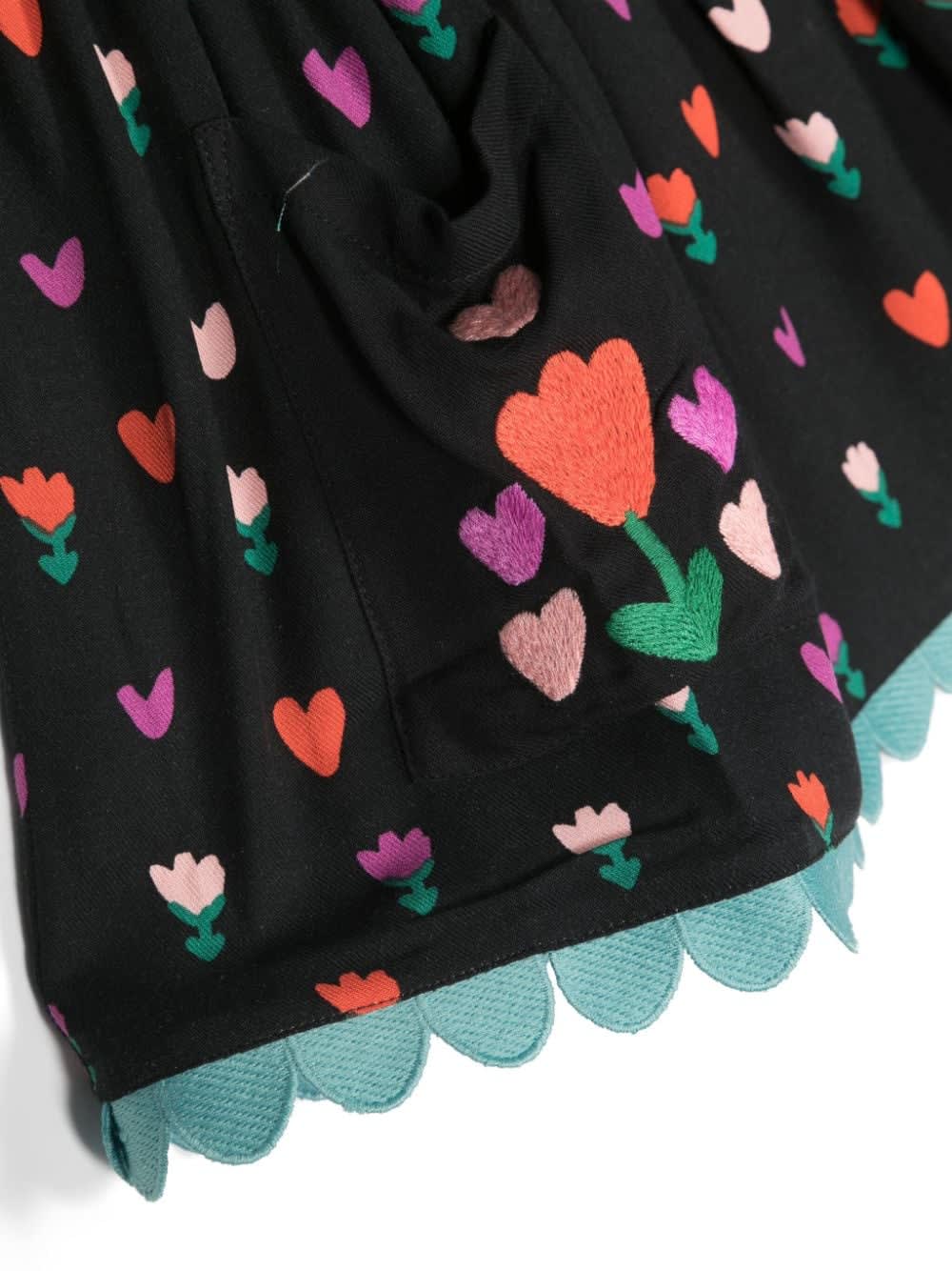 Shop Stella Mccartney Skirt In Black Colourful