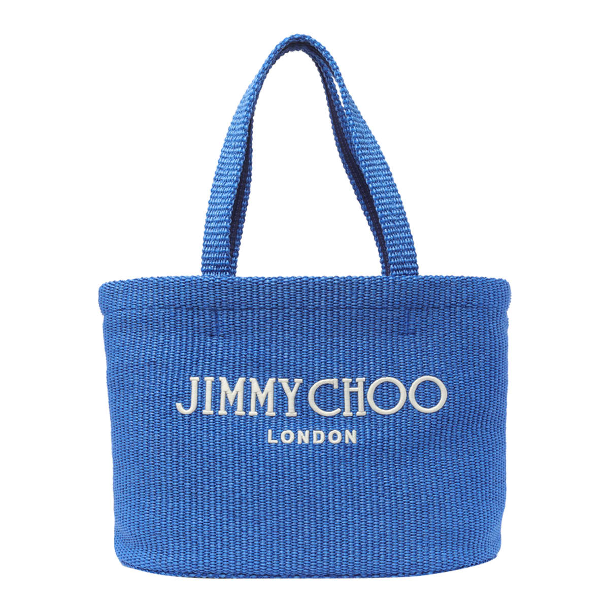 Shop Jimmy Choo E/w Beach Tote In Blue