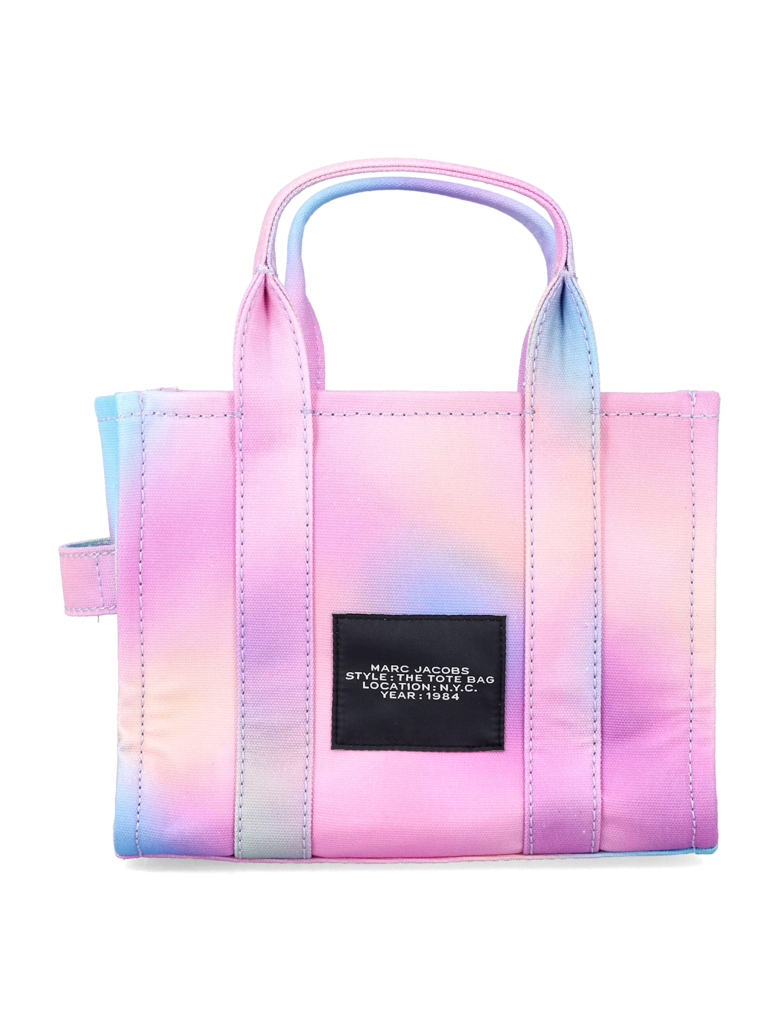 Marc Jacobs Small Rainbow Canvas Tote Bag In Multi
