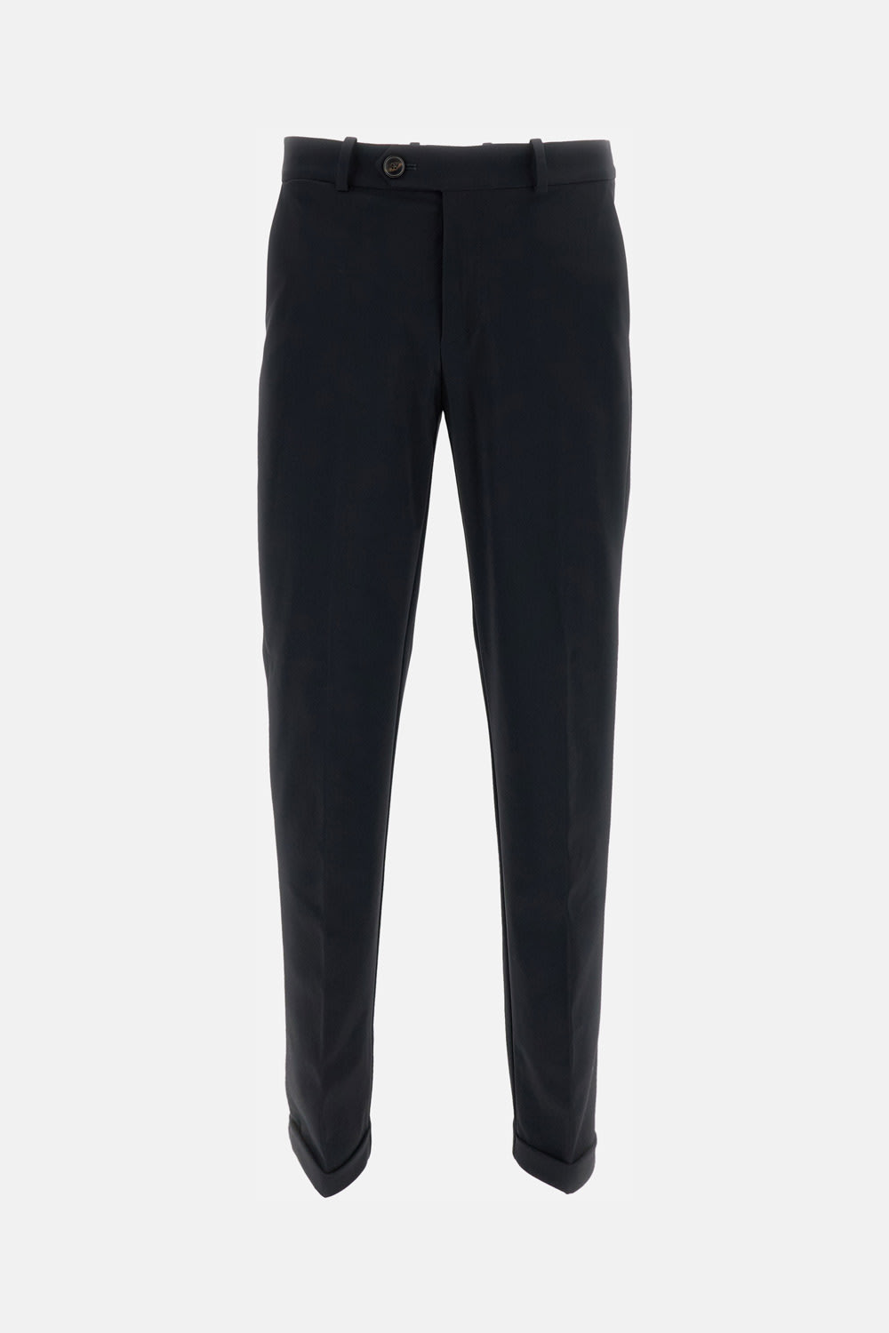 Rrd - Roberto Ricci Design Terzilio Turn-up Hem Chino Pants In Black