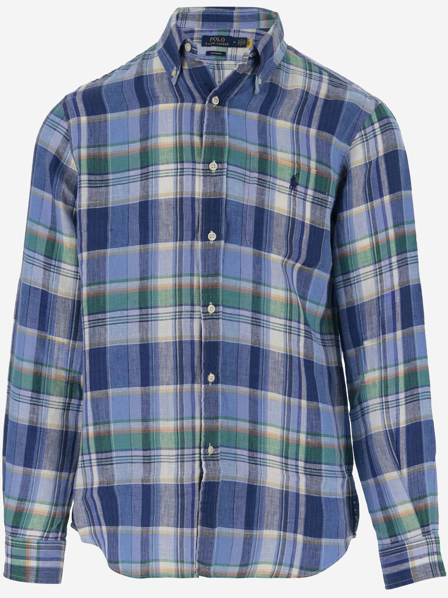 Linen Shirt With Check Pattern