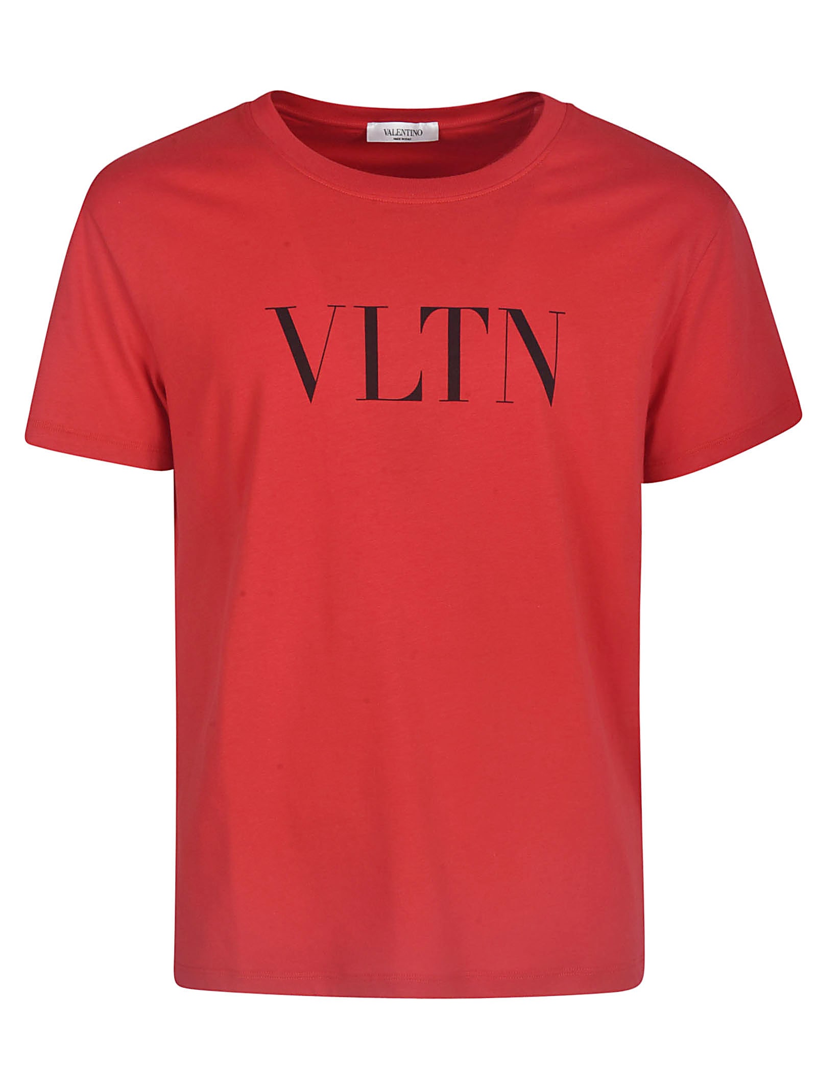 Shop Valentino Regular Fit Vltn T-shirt In Rosso/nero