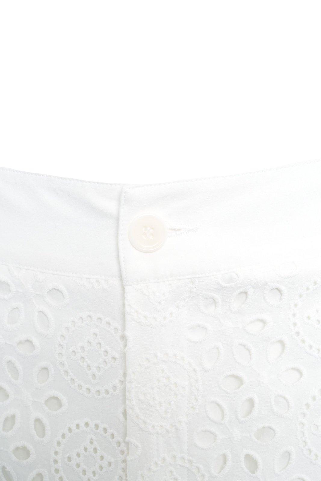 LIU •JO EMBROIDERED CROPPED TROUSERS LIU-JO