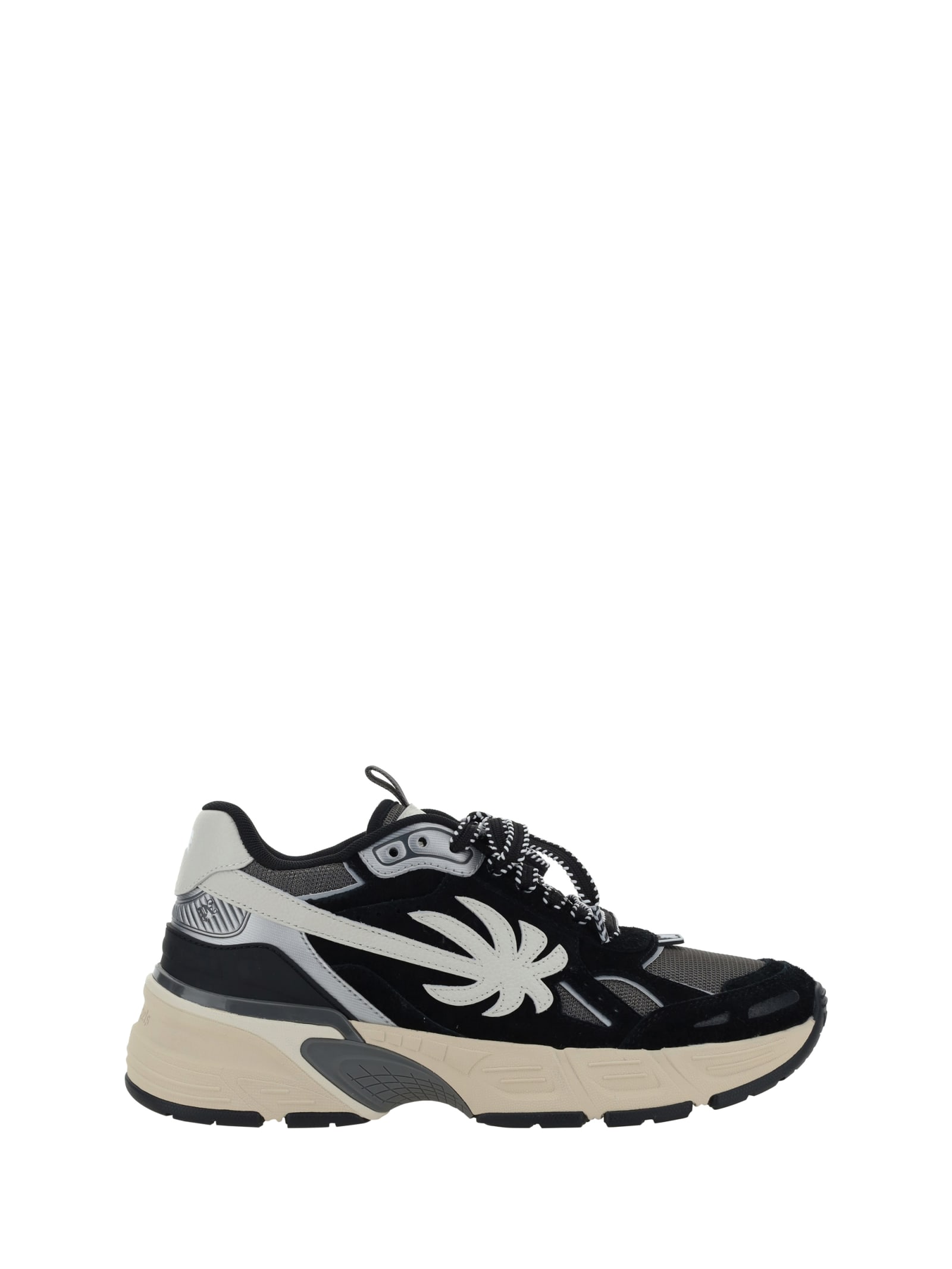 Shop Palm Angels Sneakers In Black/grey