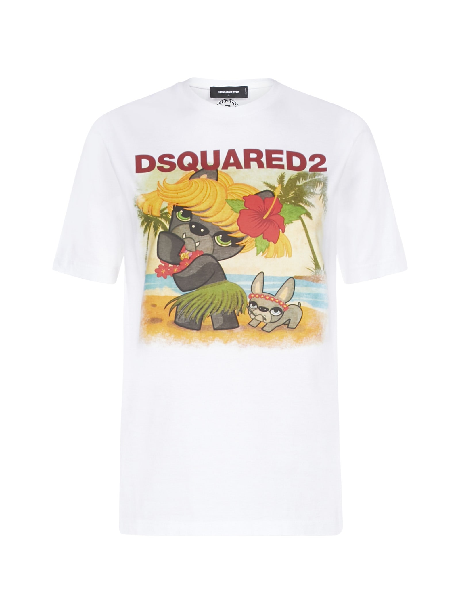 Dsquared2 Dogs Print Short Sleeve T 