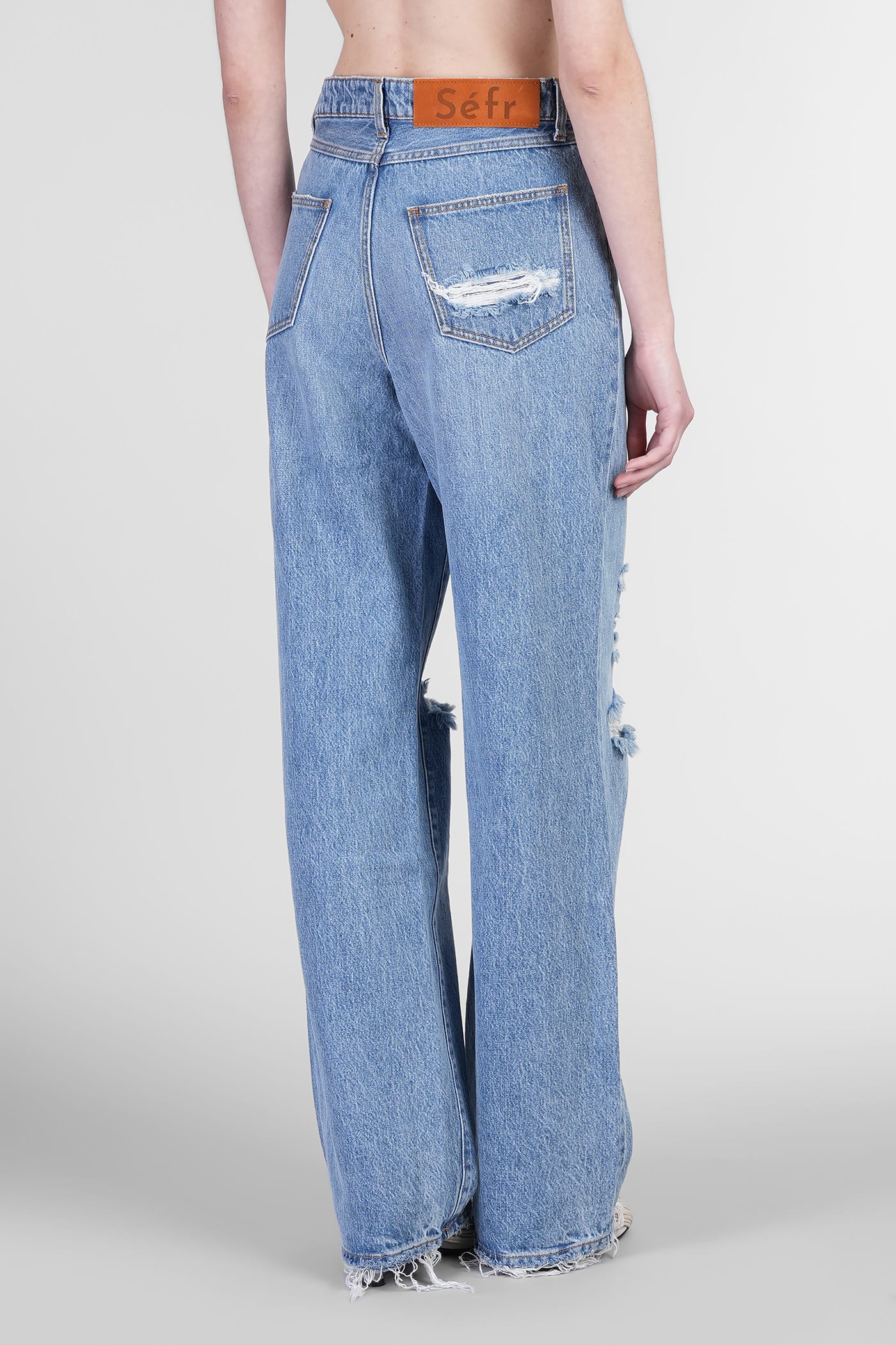 Séfr Jeans In Blue Cotton