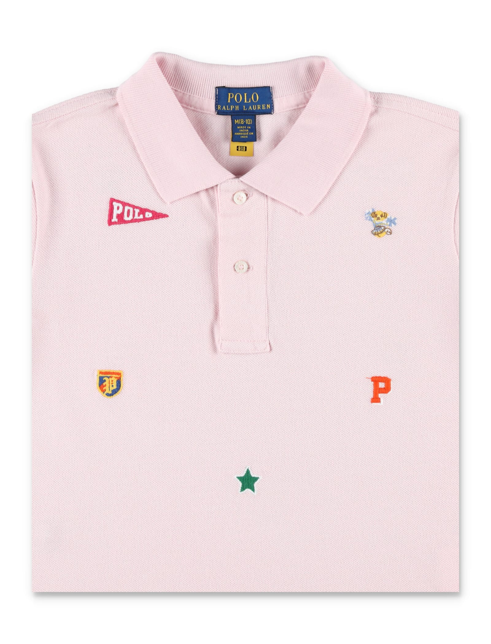 Shop Ralph Lauren Long Sleeves Horses Polo Shirt In Pink